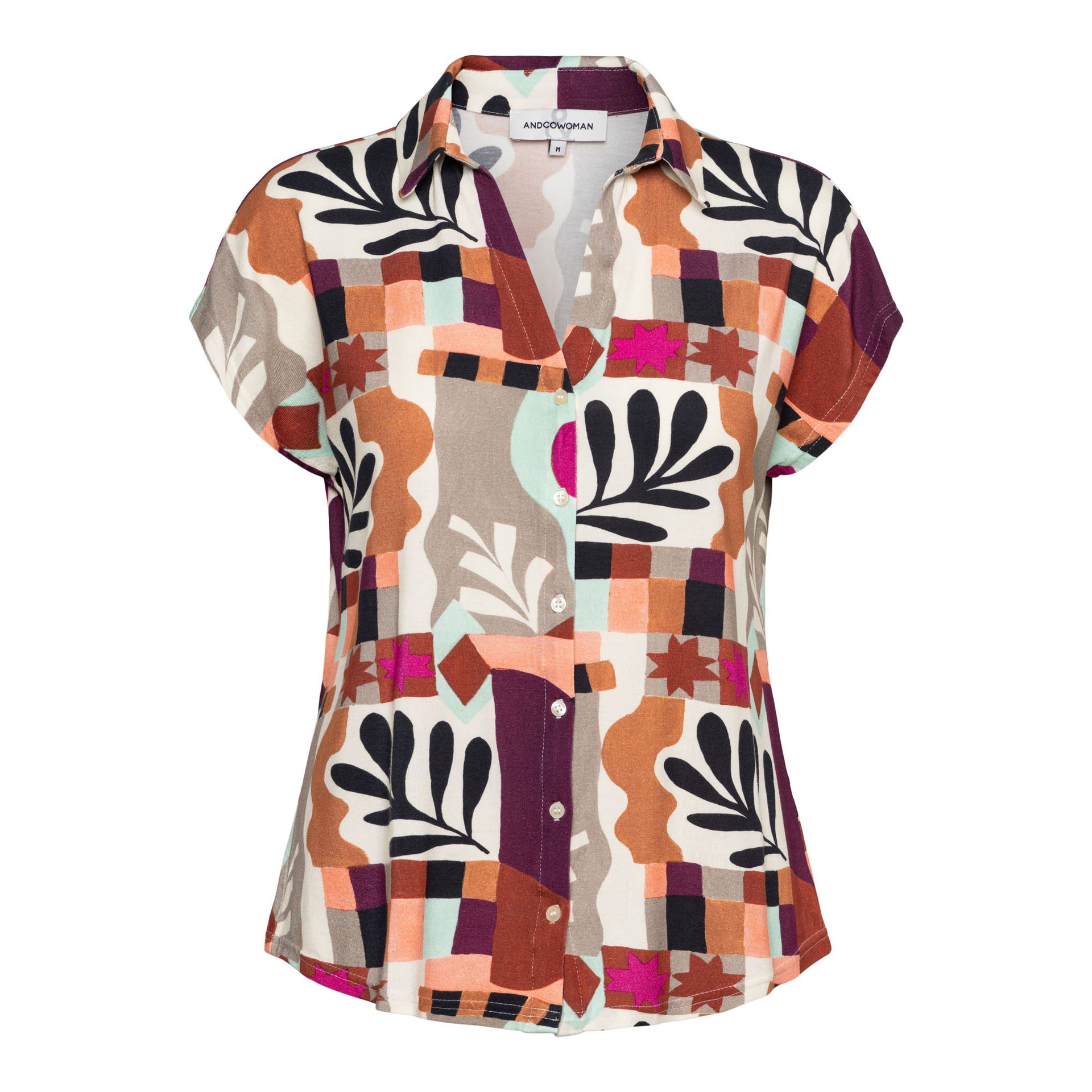 &Co Woman VALETTA ART LEAF 63085 lp-plum multi 2900166618072