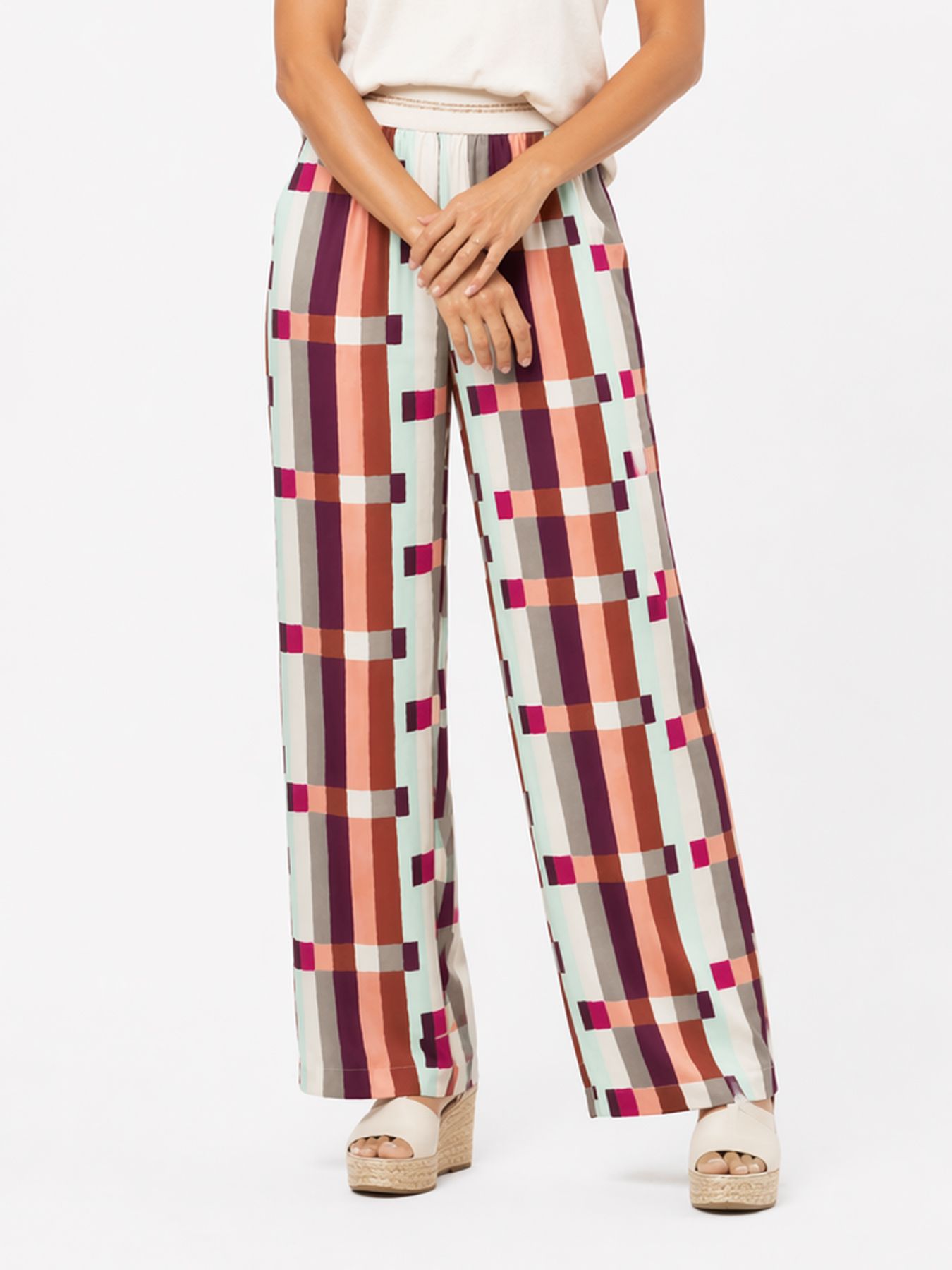 &Co Woman NESSY BLOCK 63095 kn-khaki multi 00118485-EKA26007600000222