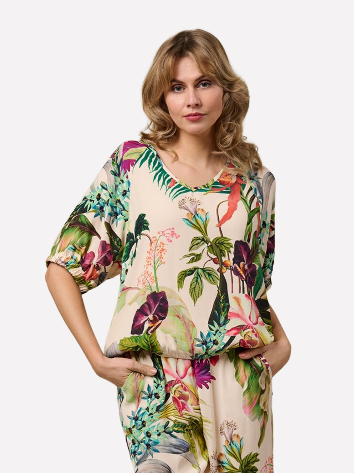 &Co Woman AGNES FLOWER 63016 vh-vanilla multi 00118486-EKA26007600000221