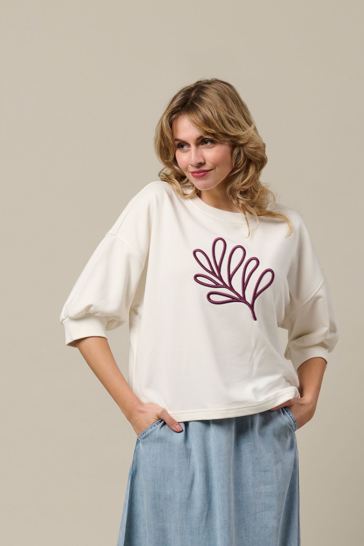 &Co Woman LEAF 63020 h-off white 2900166624035