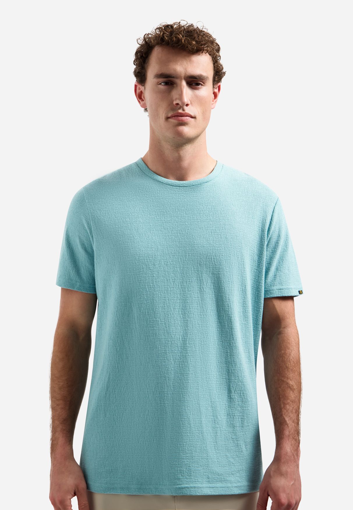 No Excess T-Shirt Crewneck Crinkle 039 seablue 2900166632085