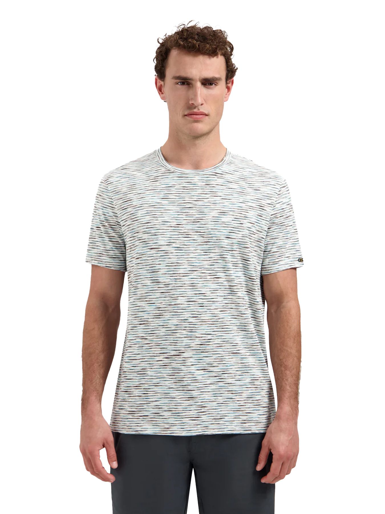 No Excess T-Shirt Crewneck Space Dye 010 white 00118498-EKA14000100000075