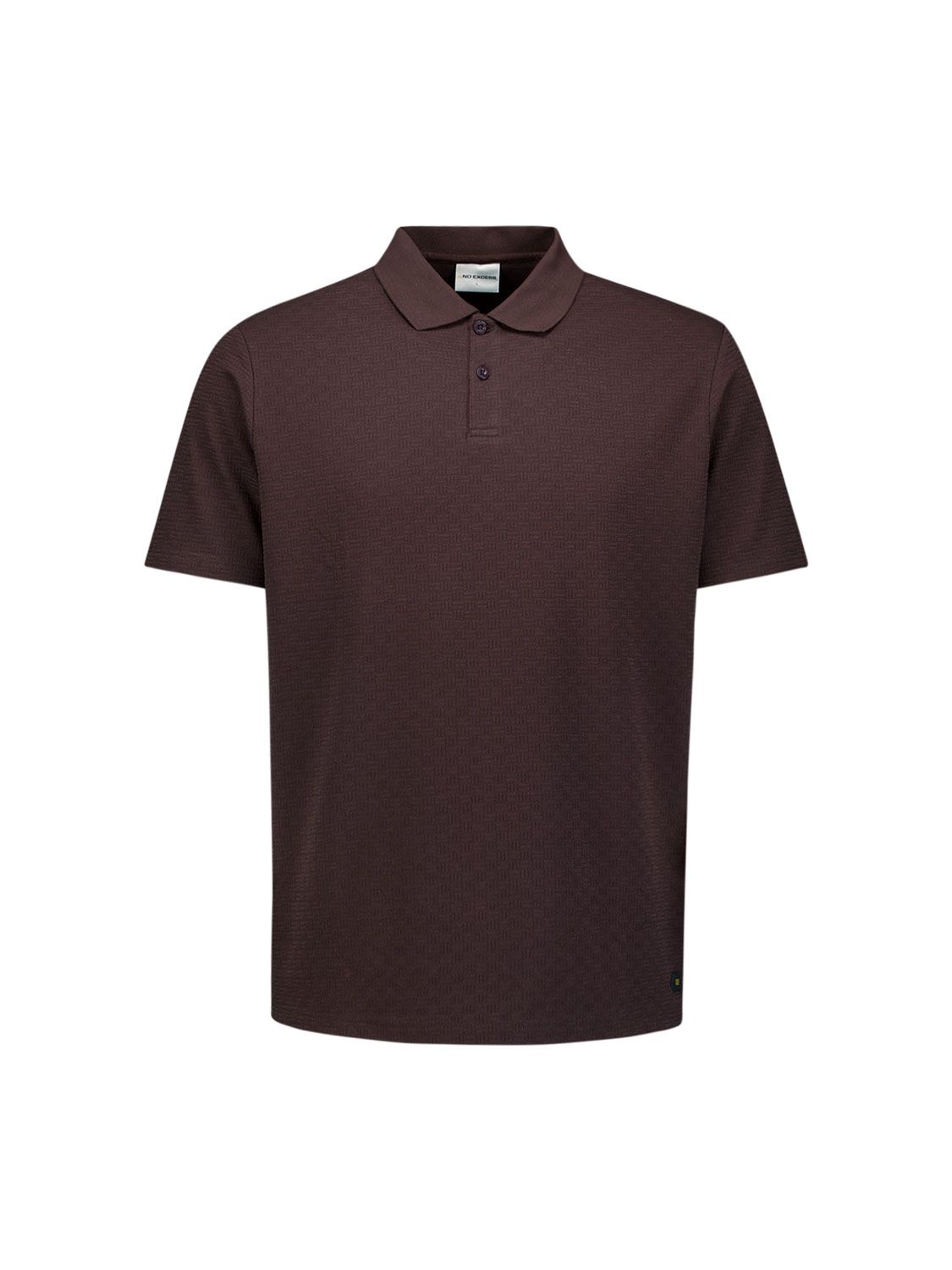 No Excess Polo Short Sleeve Structure 042 dark brown 2900166638049