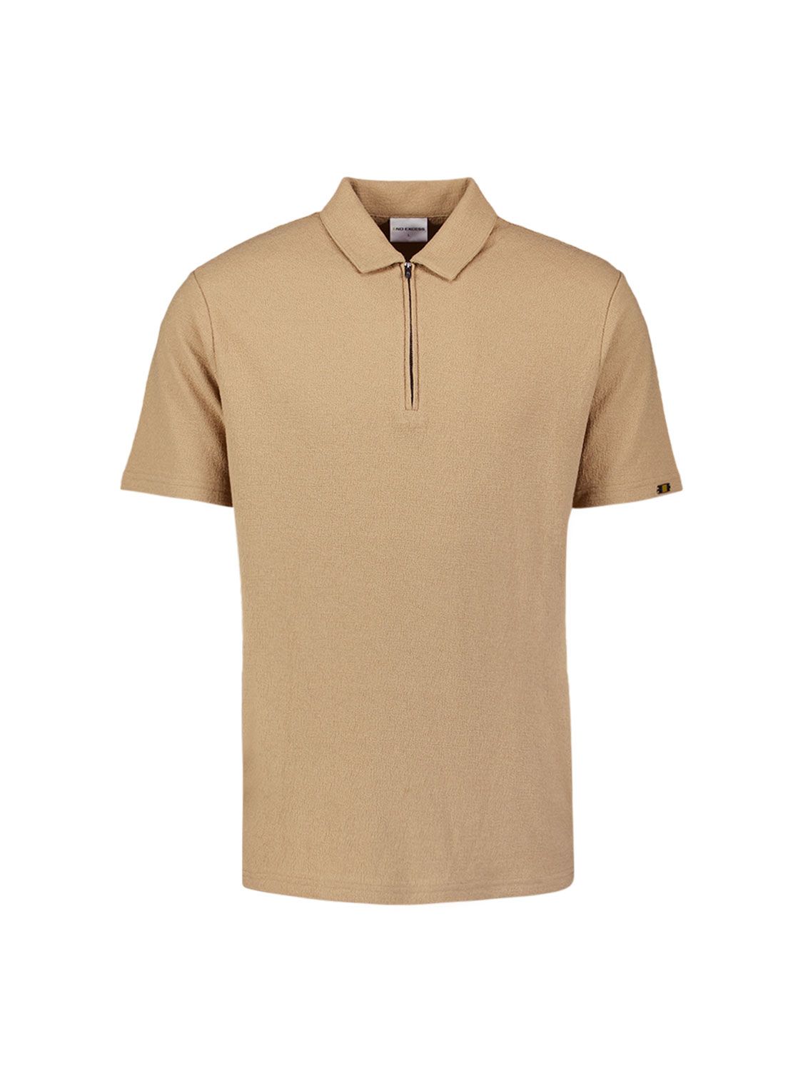 No Excess Polo Short Sleeve Zipper 015 sand 2900166640080