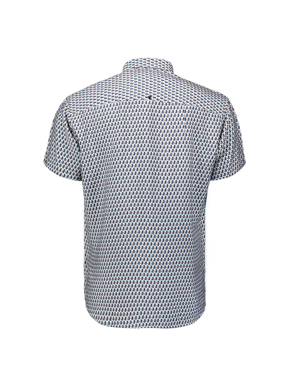 No Excess Shirt Short Sleeve Allover Printed 039 seablue 2900166641049