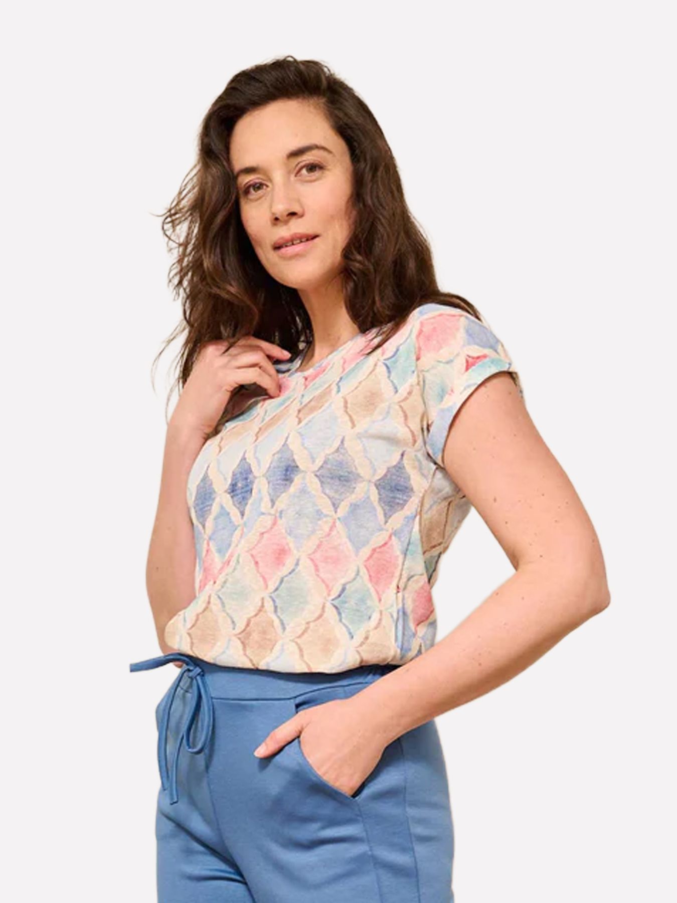 Fos Fashion 7742 Tienus ruit JEANS 2900166654087