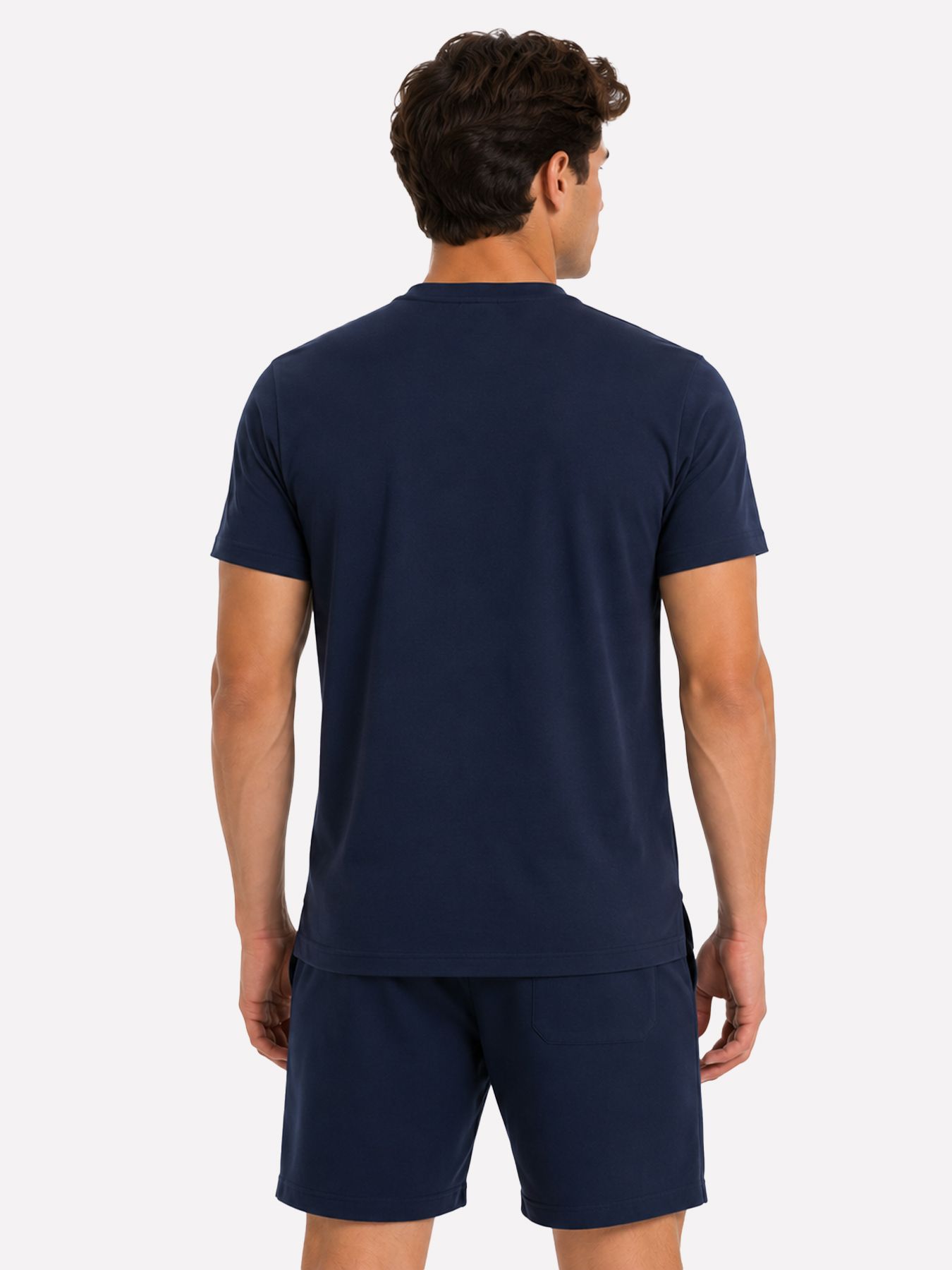 Donker Blauw Db-04 T-shirt Navy 2900166659075