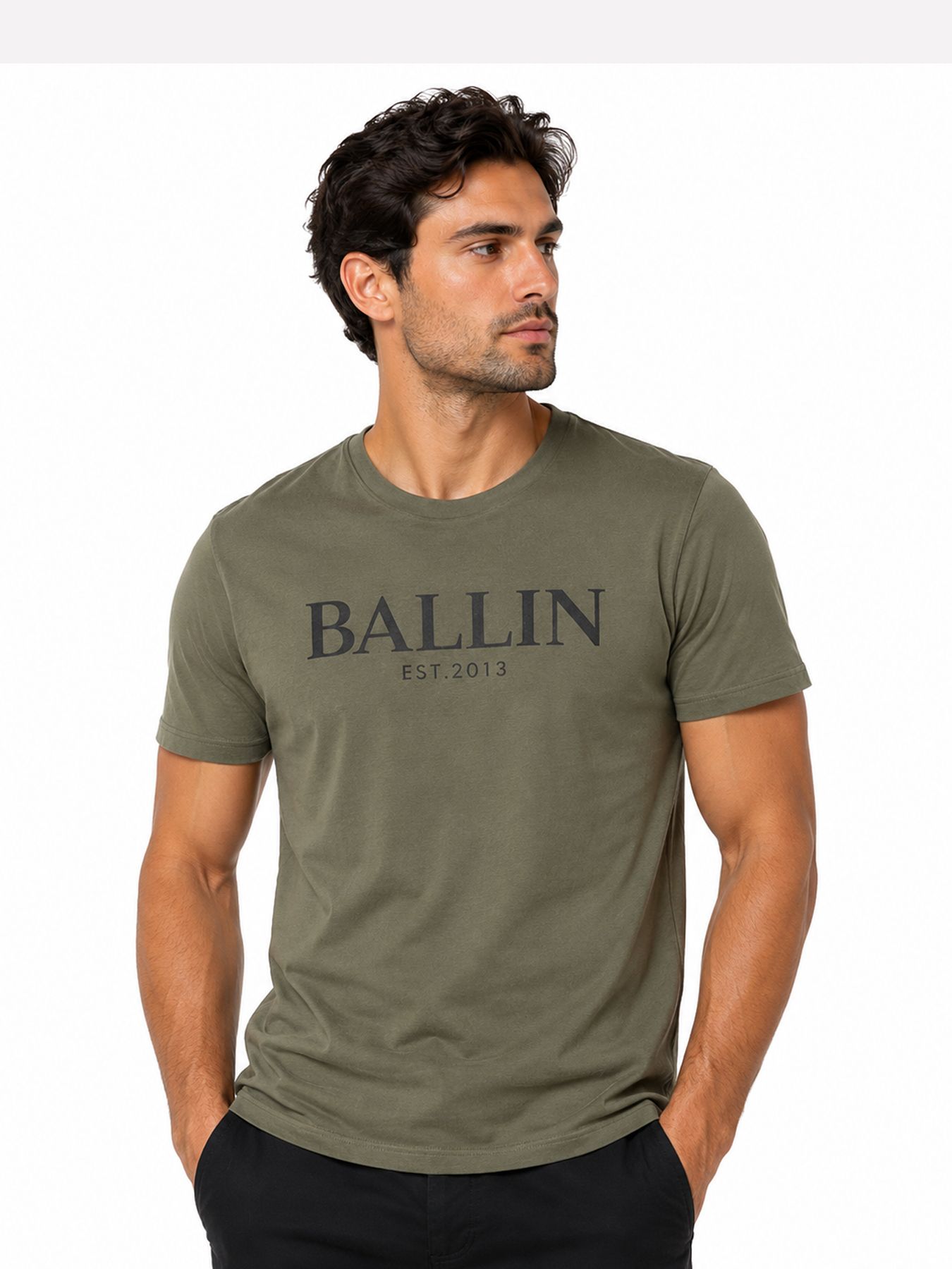 Ballin Basic Tee Army/zwart 2900166664079