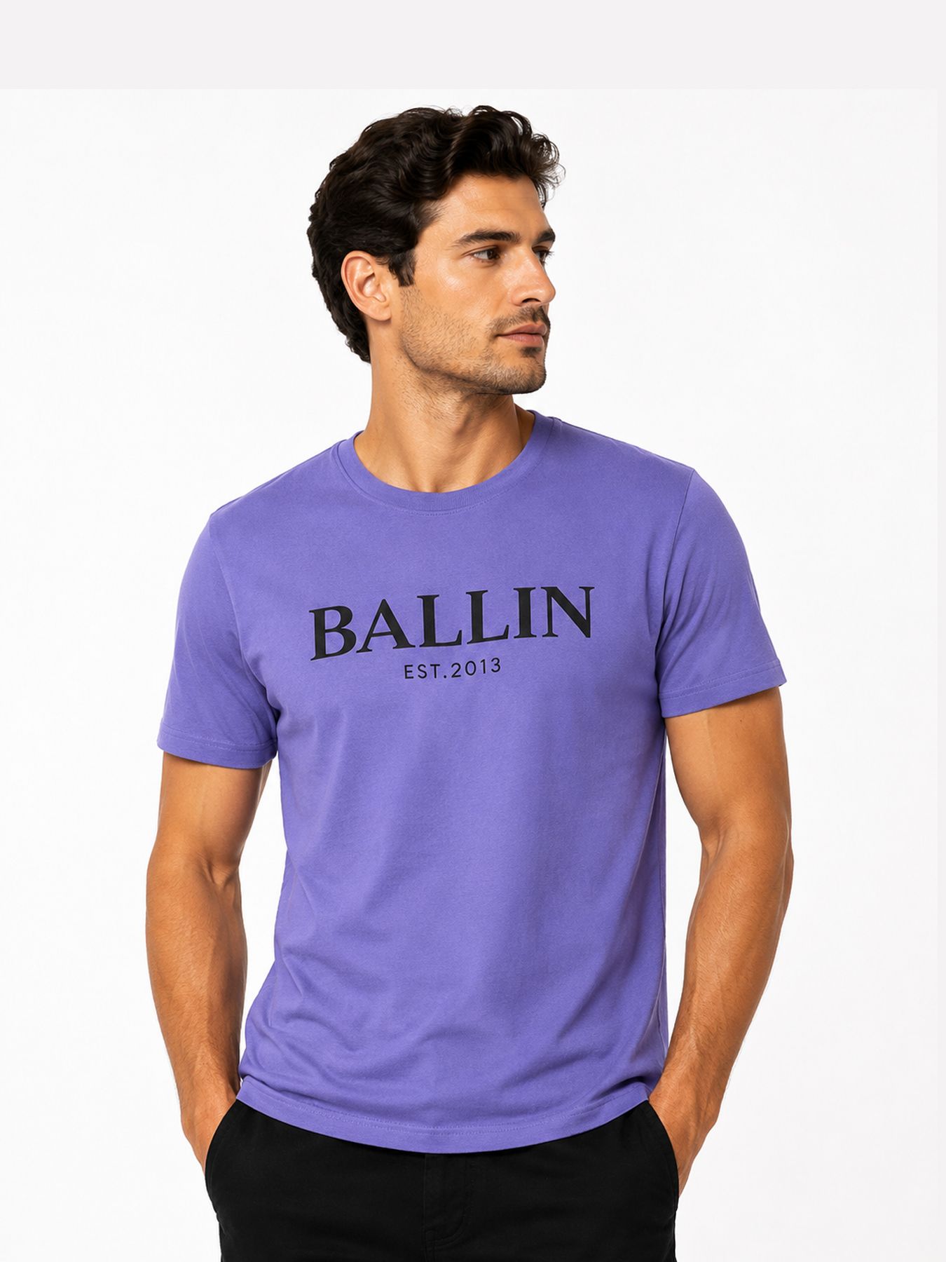 Ballin Basic Tee Lila/zwart 00118513-LIZW