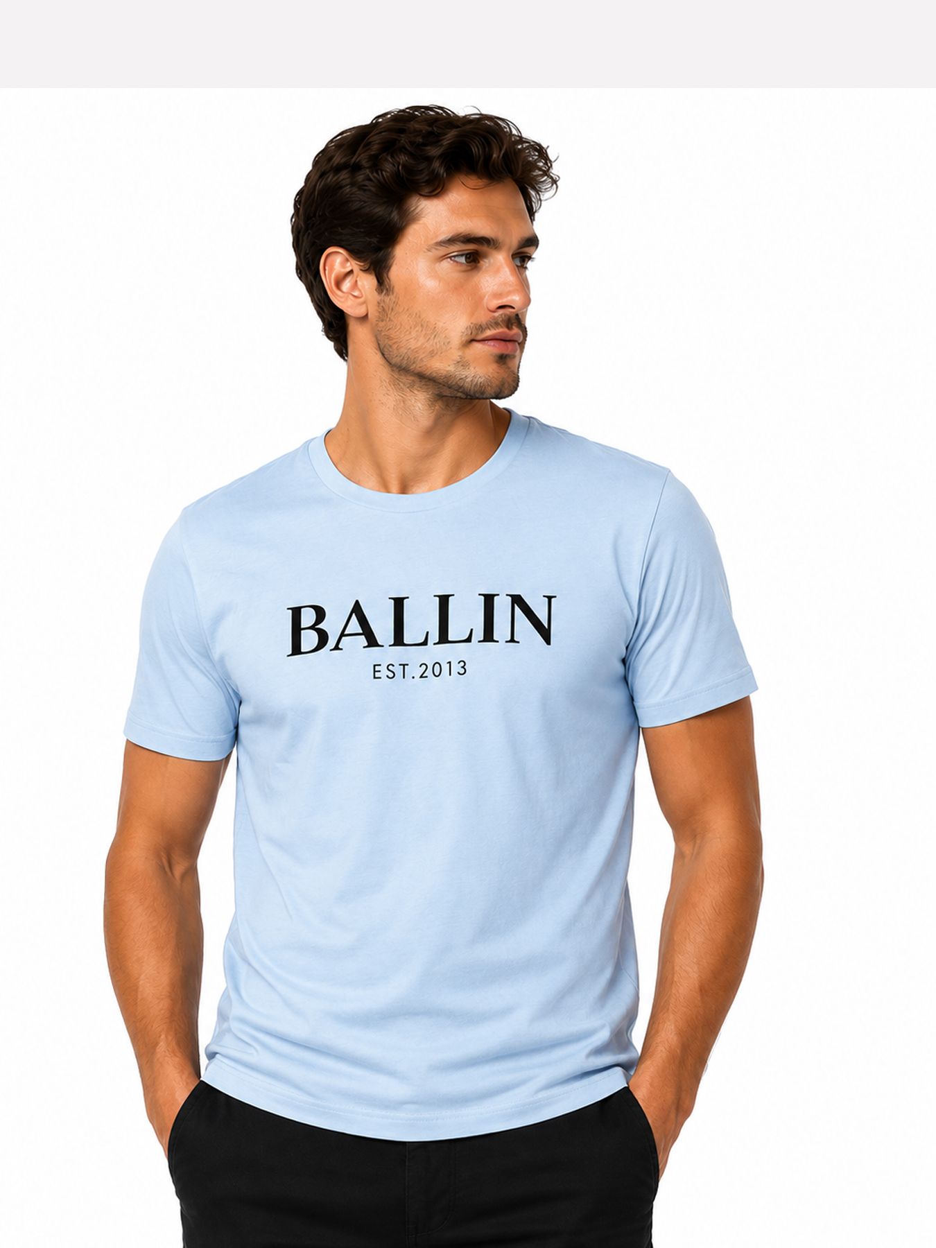 Ballin Basic Tee Skyblue/zwart 2900166666035