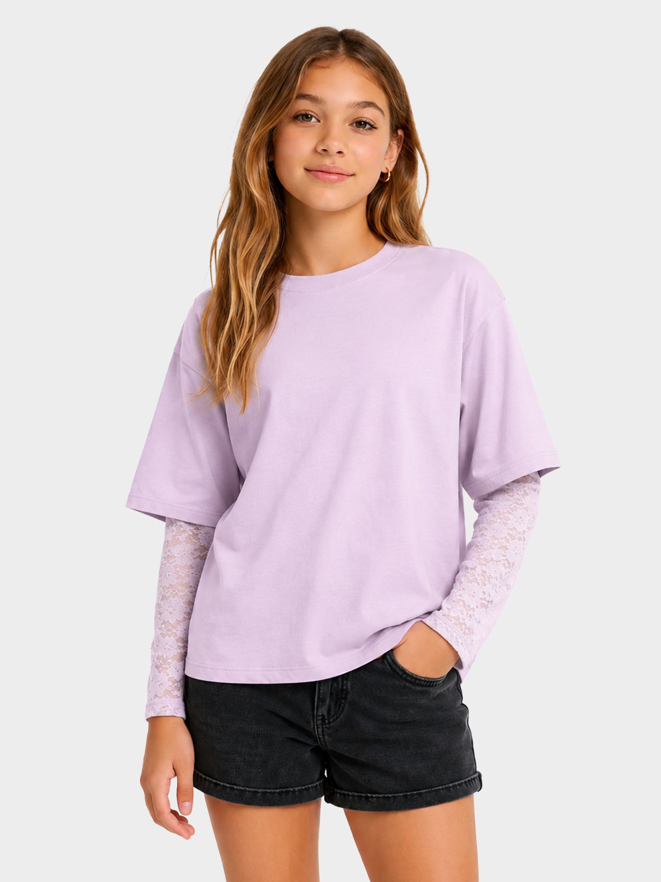 Only KOGMENA LS LACE TOP CS EX JRS Orchid Bloom/TRUTH 00118528-EKA26011400000148