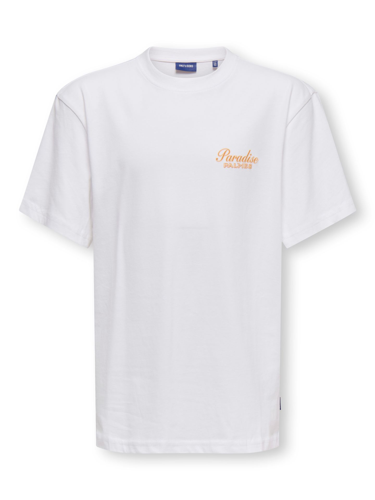 Only & Sons OSJMALIK VACA LIFE RLX SS TEE JRS Bright White/NAVAL ACADEMY 2900166711032