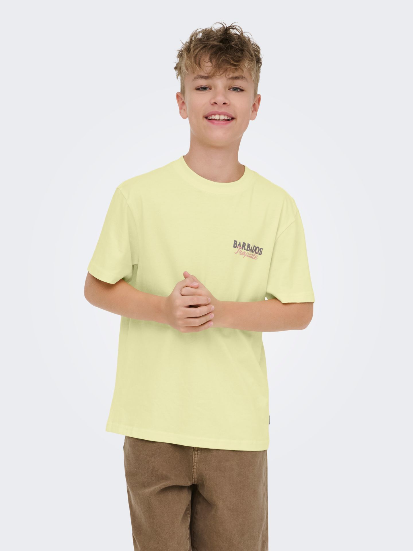 Only & Sons OSJMALIK VACA LIFE RLX SS TEE JRS Wax Yellow/TROPICALE 2900166710028