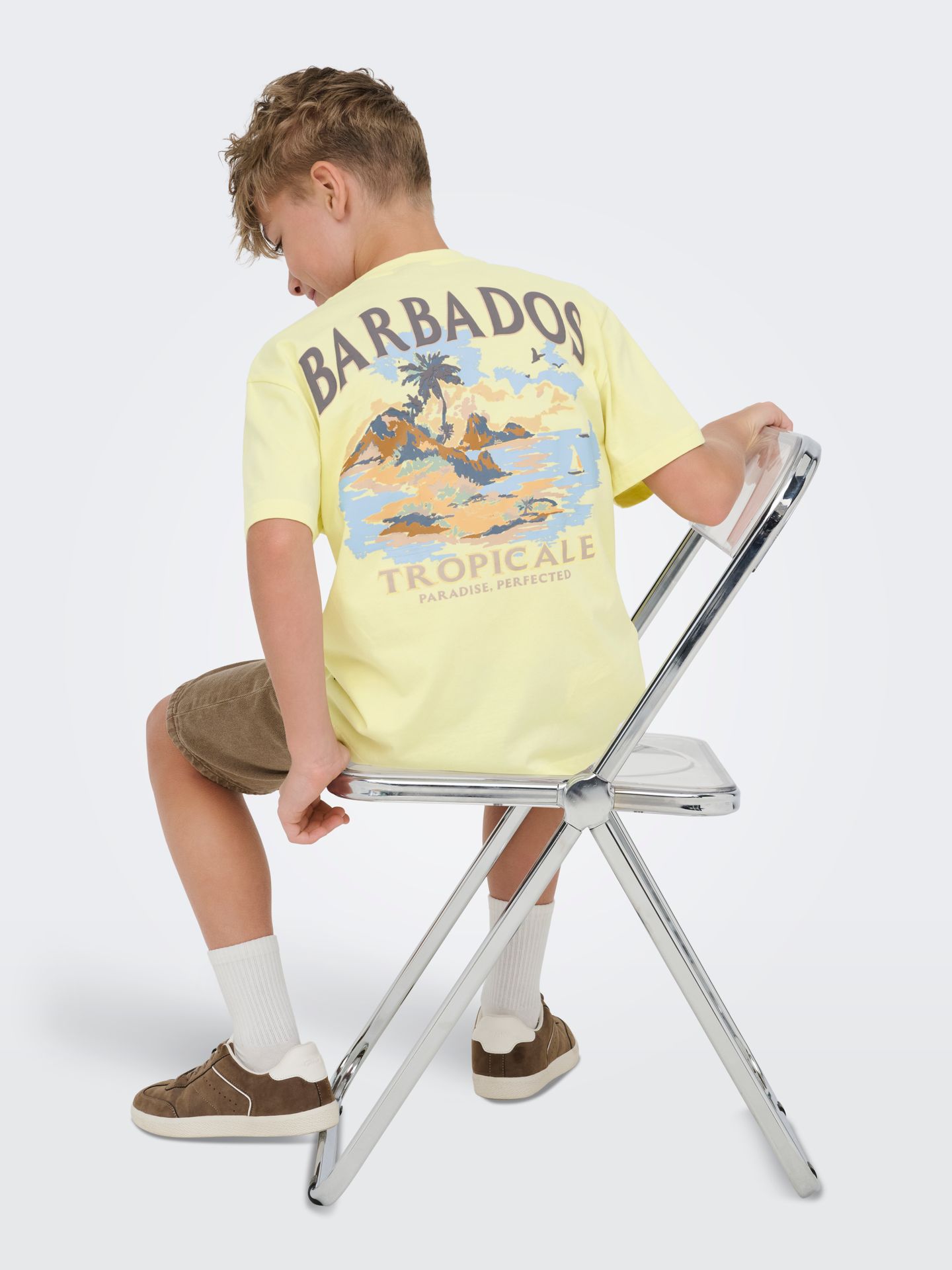 Only & Sons OSJMALIK VACA LIFE RLX SS TEE JRS Wax Yellow/TROPICALE 2900166710028