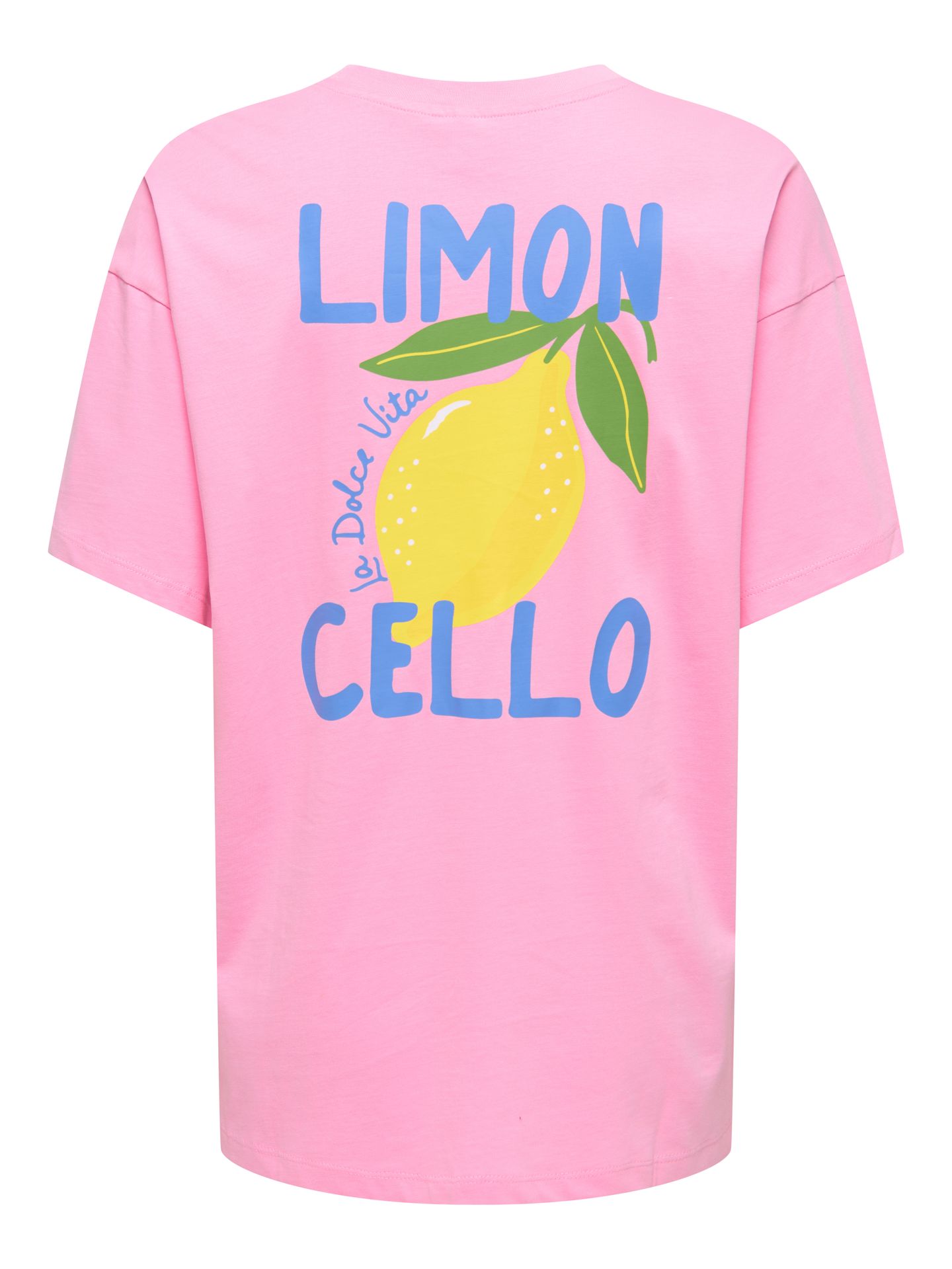 Only ONLELLE S/S PRINTED TEE CS JRS Prism Pink/W. MELANGE 2900166709039