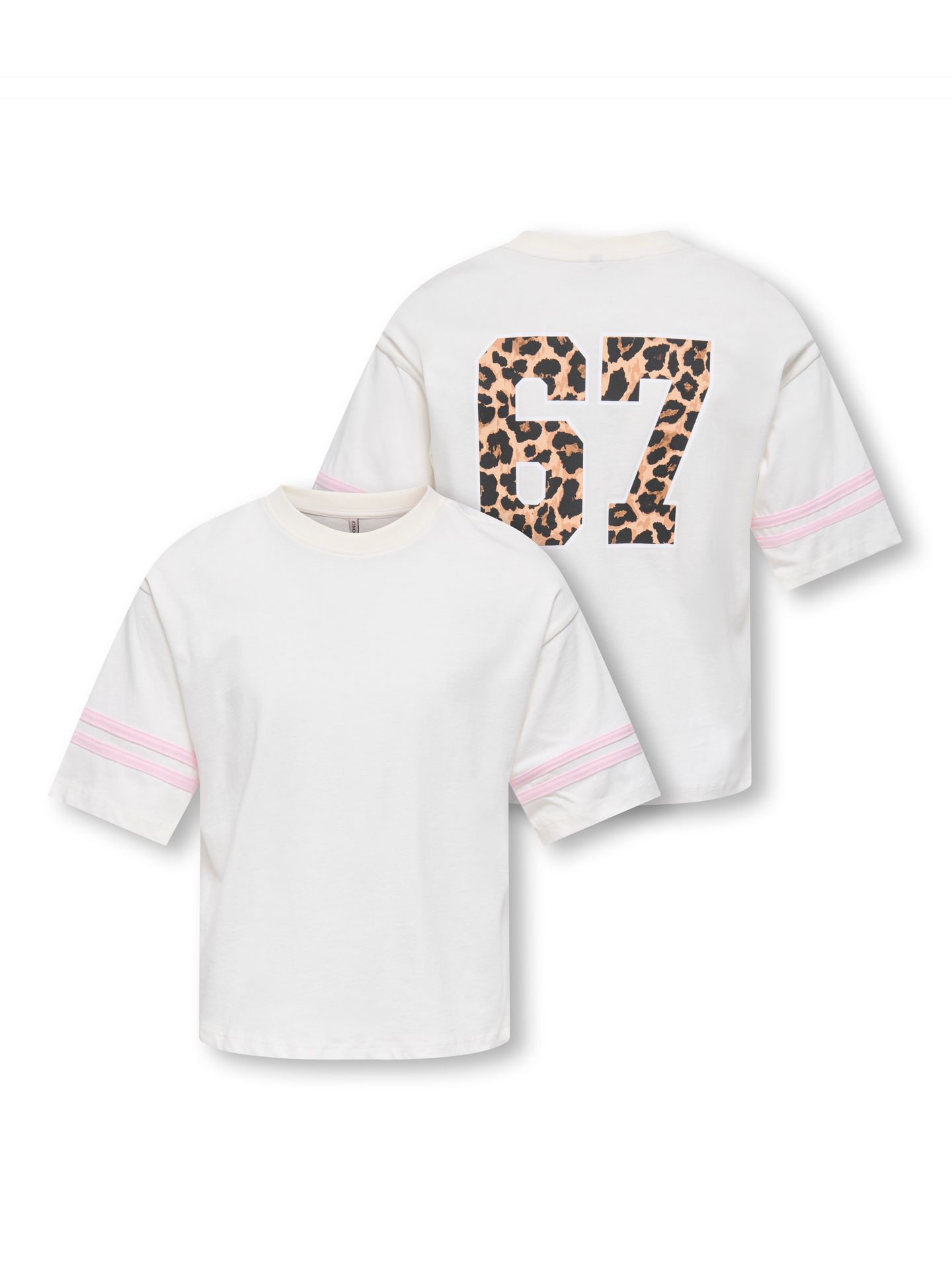 Only KOGMANLO SS LOOSE PRINT TEE CS EX J Cloud Dancer/Ponderose 2900166713029