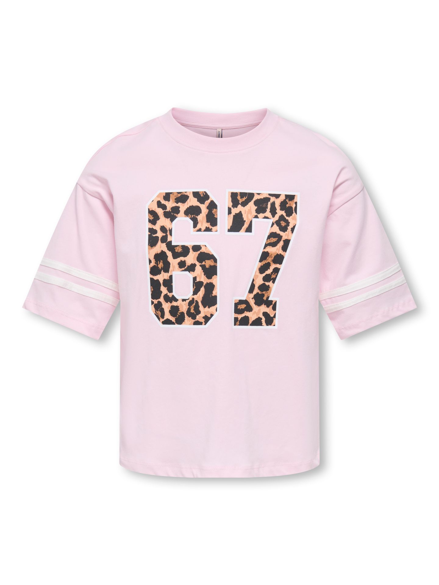 Only KOGMANLO SS LOOSE PRINT TEE CS EX J Romance Rose/Bright White Text/Pink 00118533-EKA26011400003354