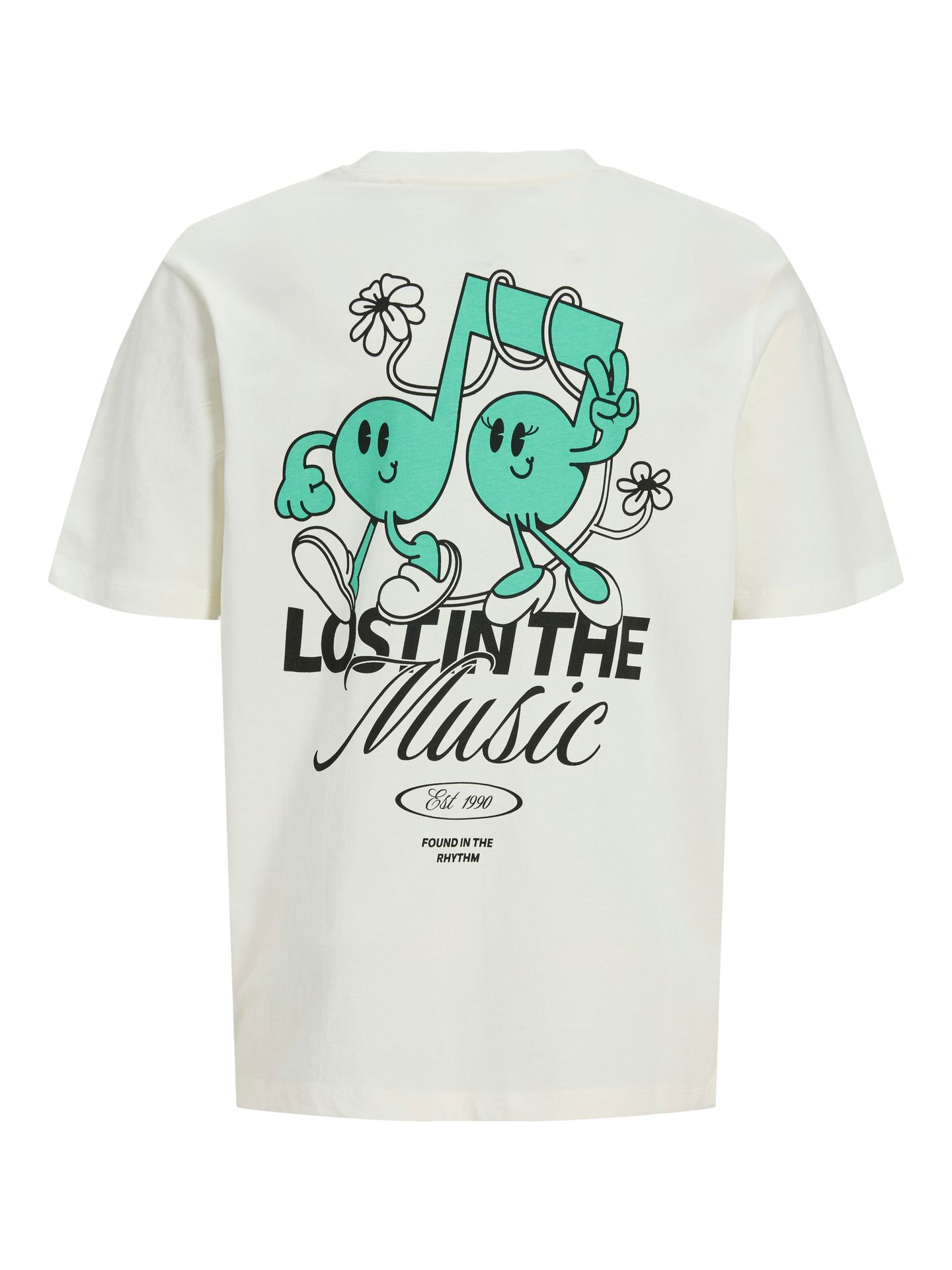 Jack & Jones JORVINTAGE CARTOON TEE SS CN TG JNR Cloud Dancer 2900166729044