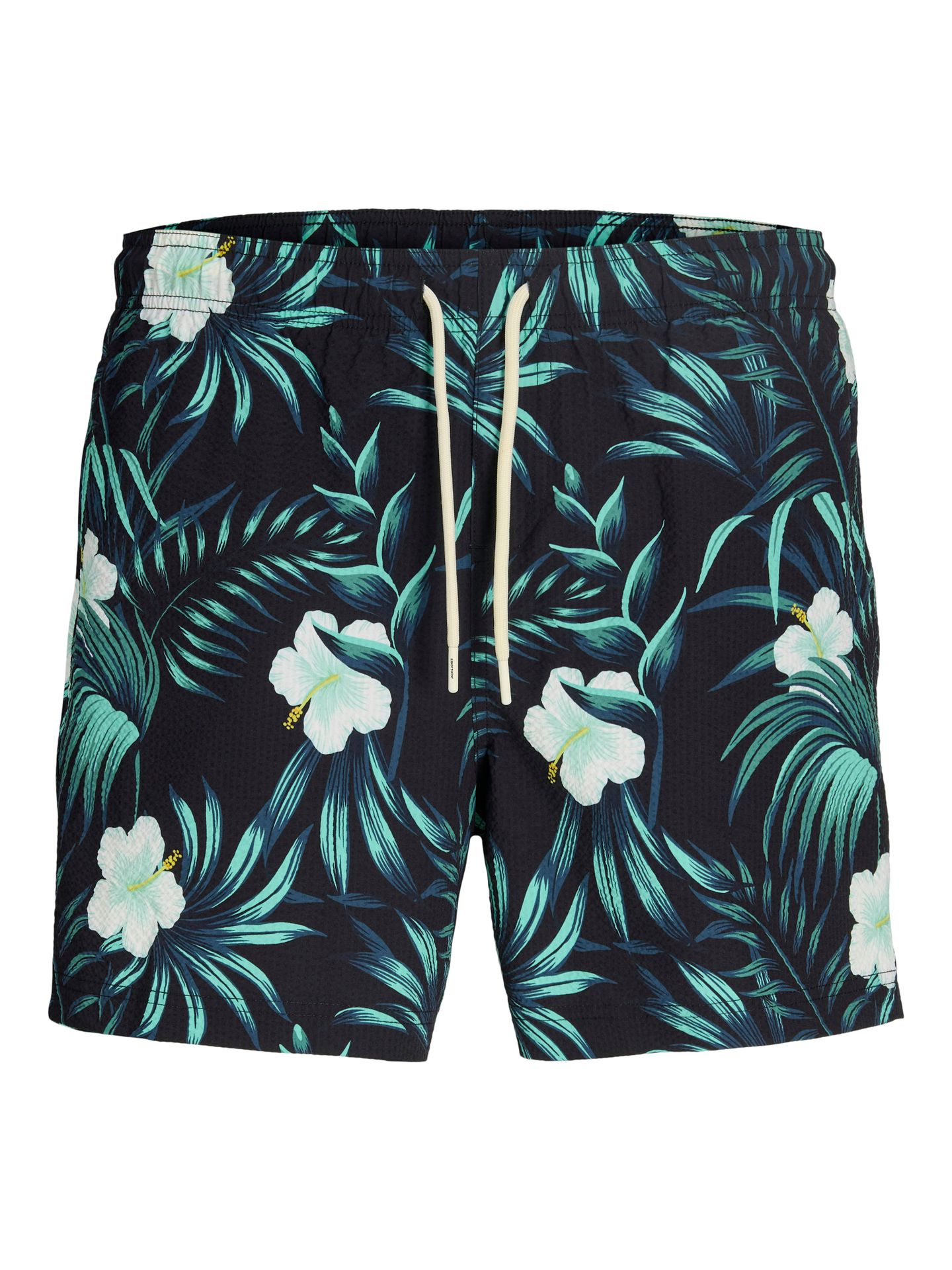 Jack & Jones JPSTMAUI FLOWER SEERSUCKER SWIMSHOR Black 00118546-EKA26011400000232