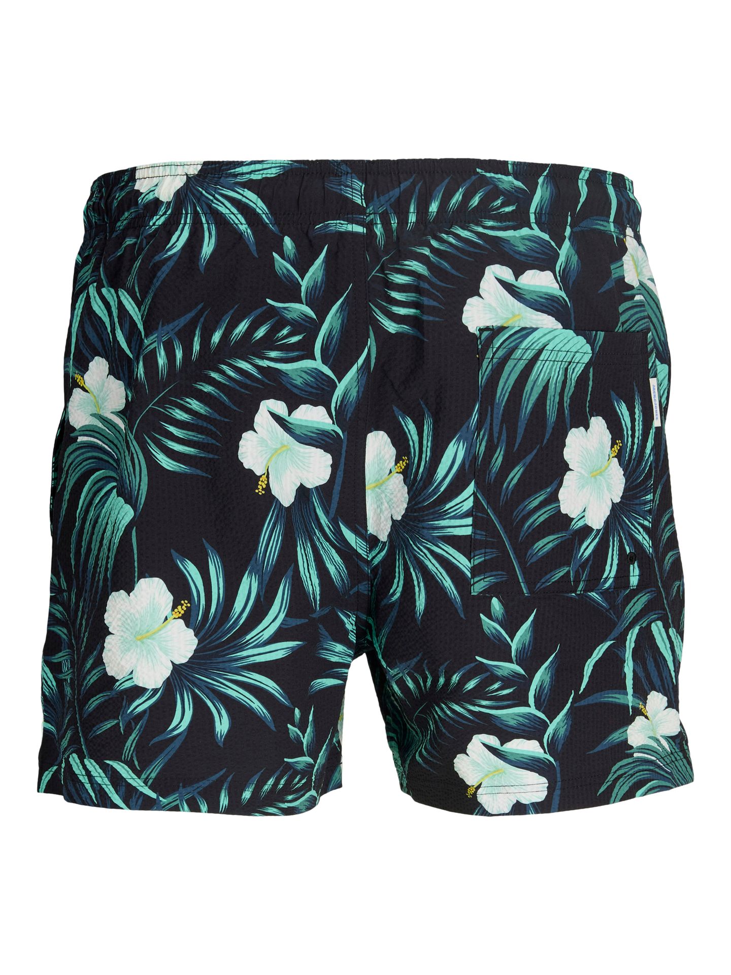 Jack & Jones JPSTMAUI FLOWER SEERSUCKER SWIMSHOR Black 2900166731054