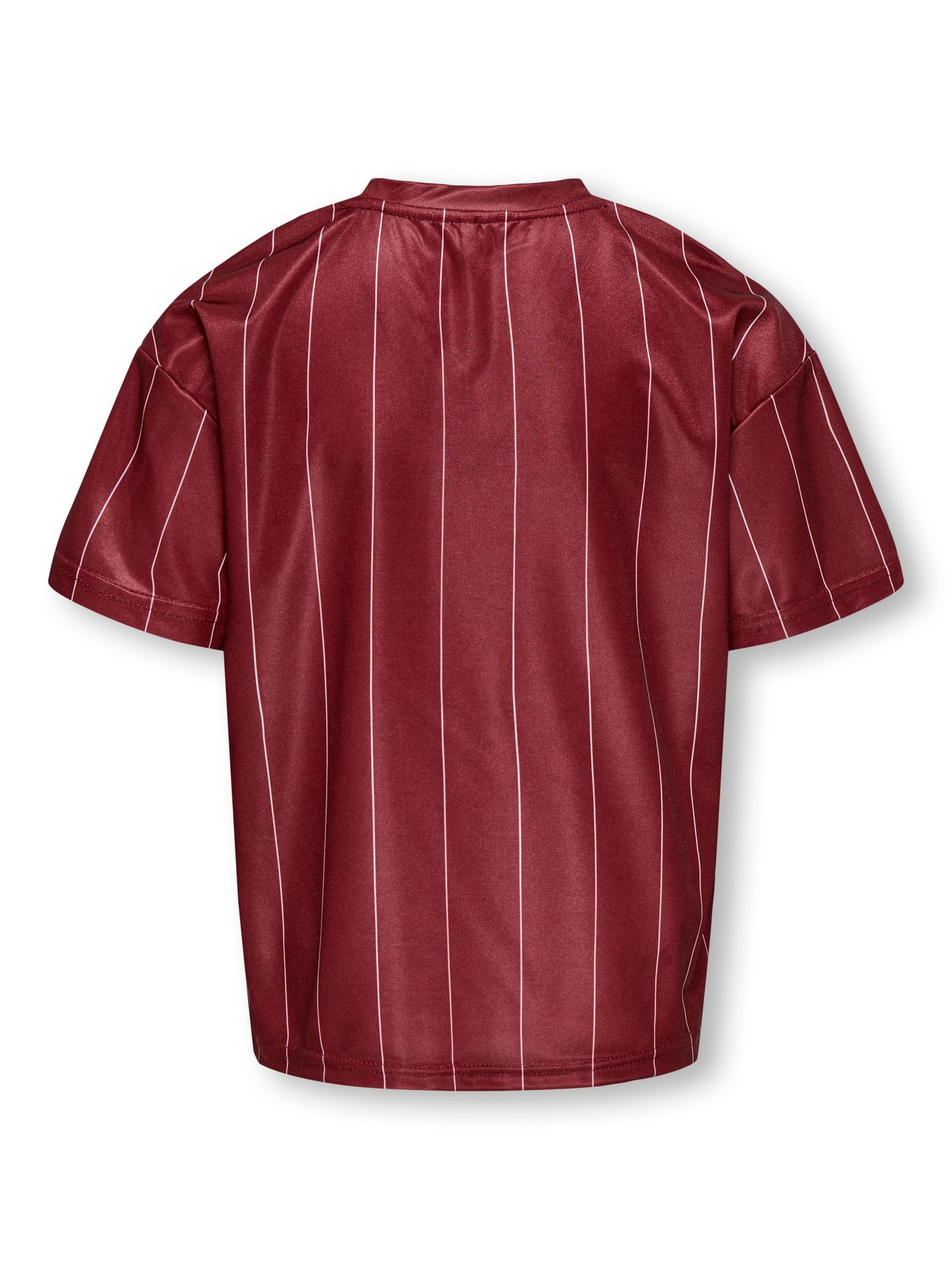 Only KOGJUNO S/S V-NECK SPORTY TEE JRS Cabernet/BLACK BUTTONS 2900166733010