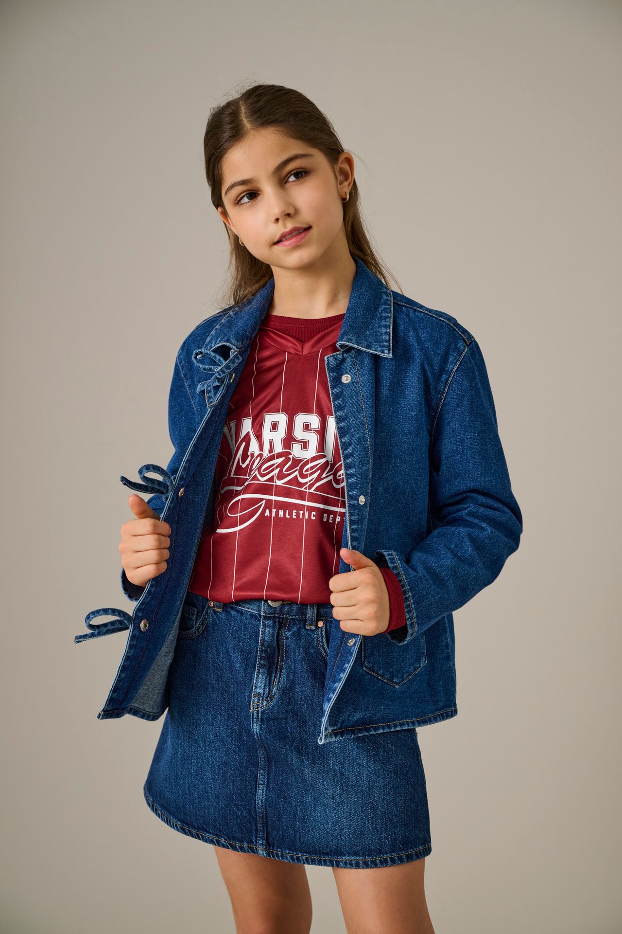 Only KOGJUNO S/S V-NECK SPORTY TEE JRS Cabernet/BLACK BUTTONS 2900166733010