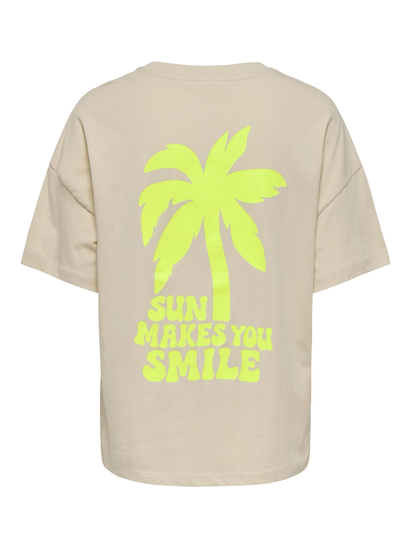 JDY JDYCARLA S/S OVERSIZE T-SHIRT JRS Sandshell/SUN MAKES YOU SMILE 2900166737049
