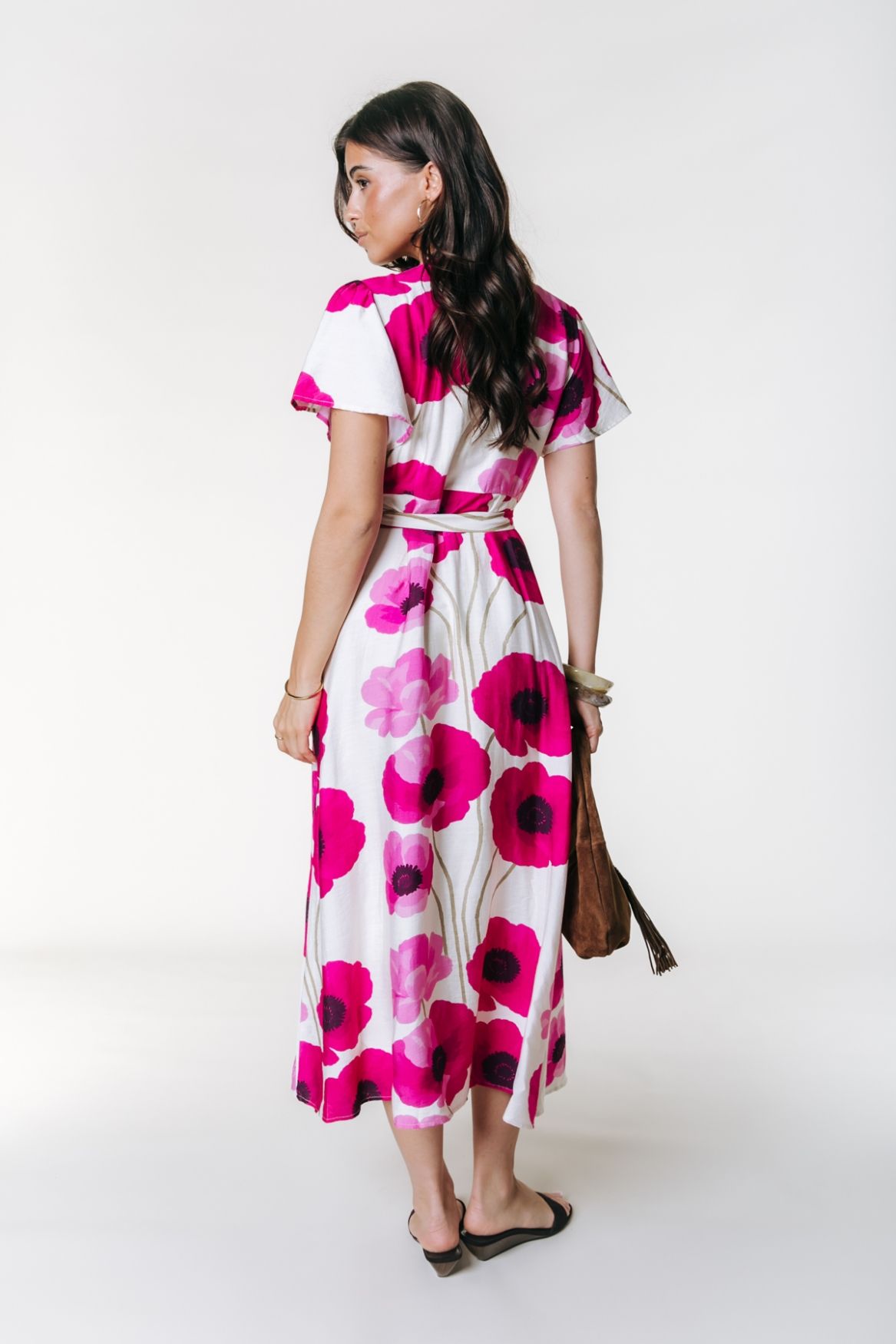 Colourful Rebel Ava Big Flower Wrap Maxi Dress SS 102 multicolor 2900166747079