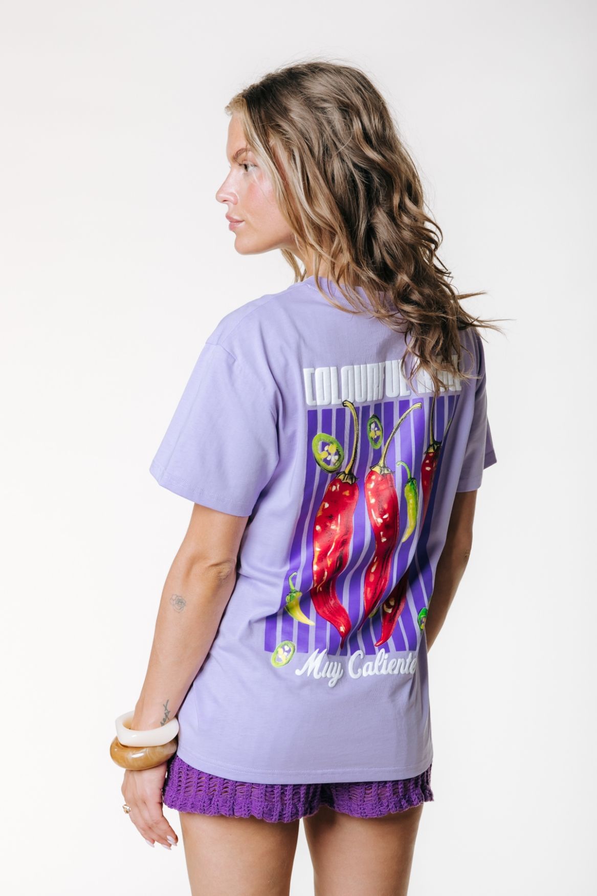 Colourful Rebel Peppers Loosefit Tee 560 lavender 2900166748045