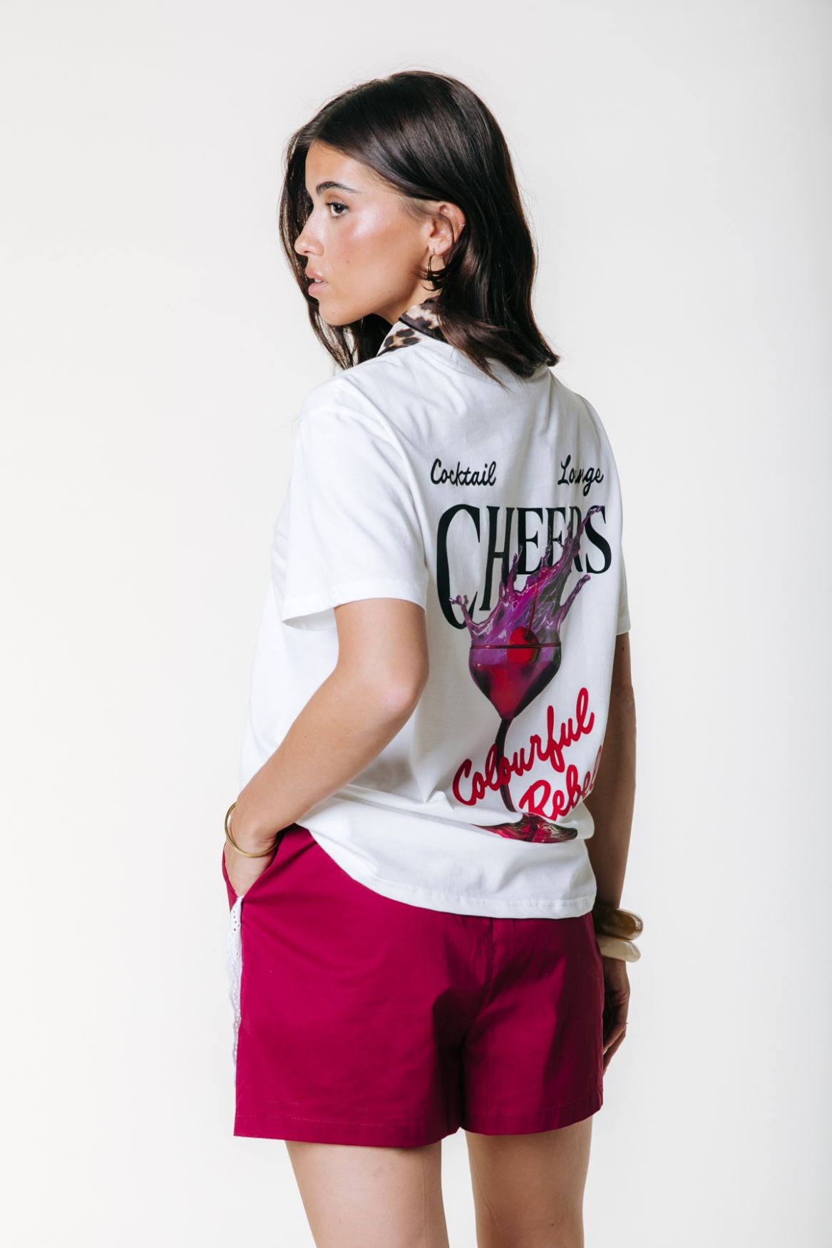 Colourful Rebel Cheers Loosefit Tee 118 standard white 2900166749073