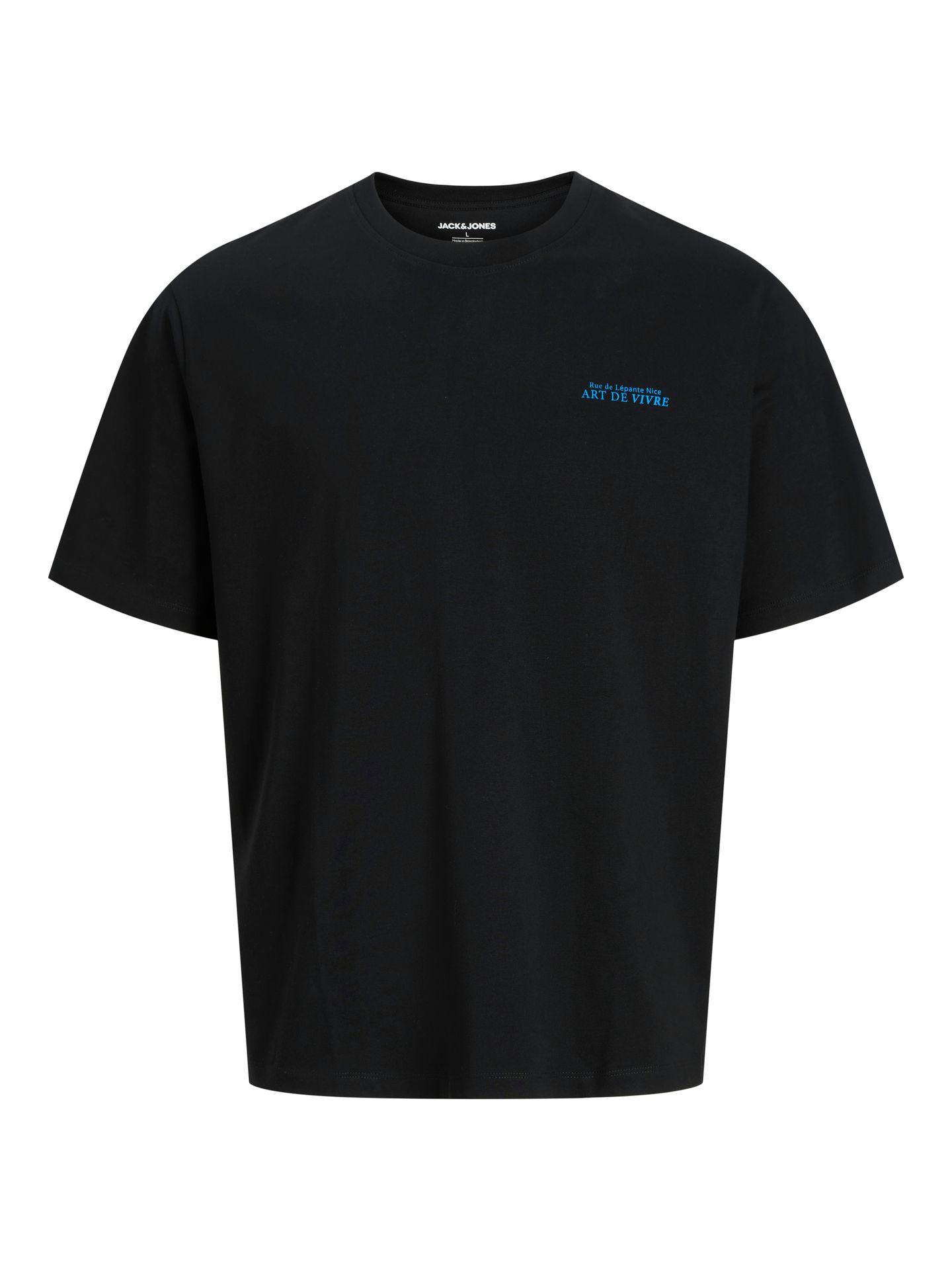 Jack & Jones JJLEMON TEE SS CREW NECK JNR Black 2900166752035