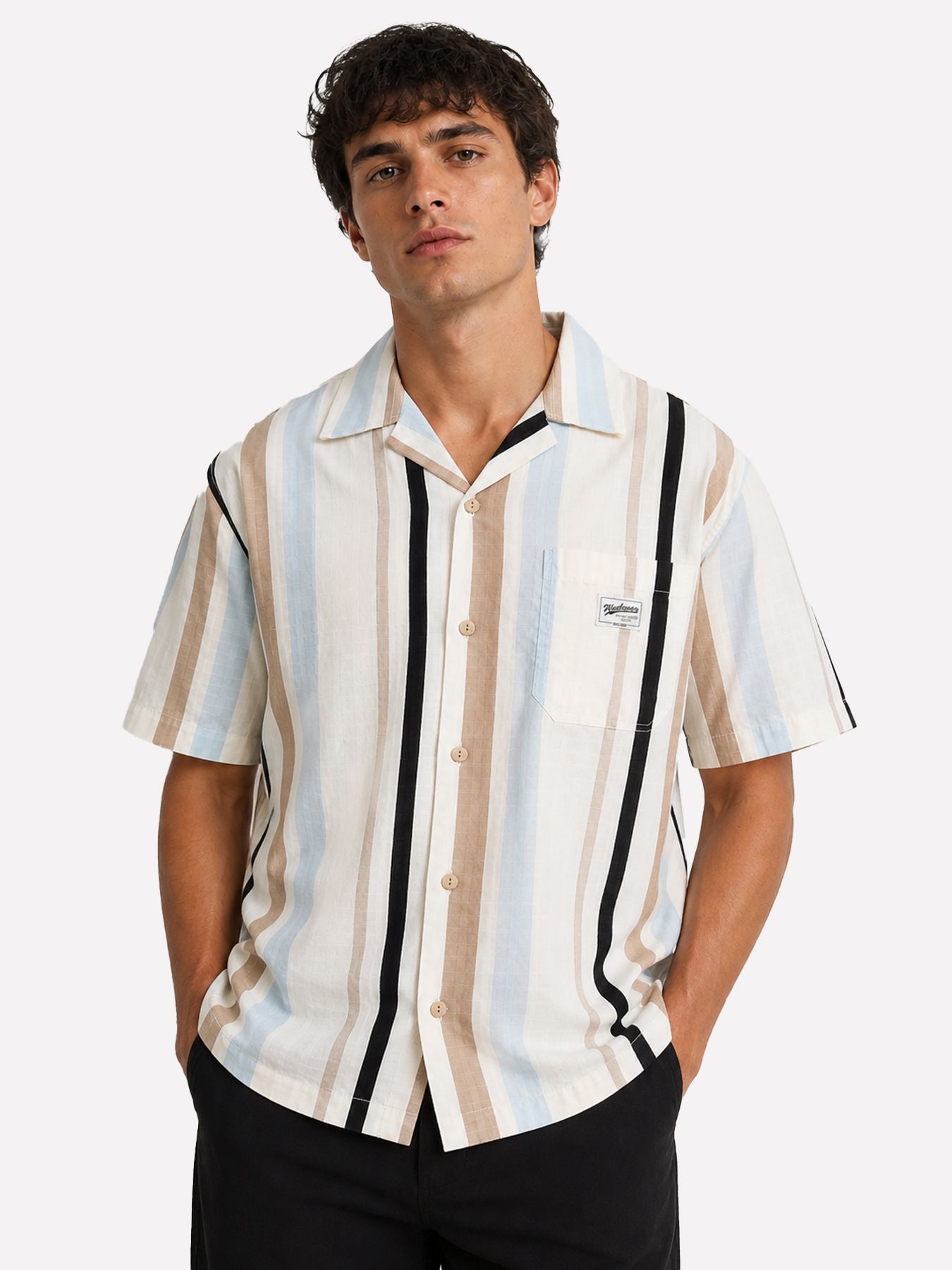 Only & Sons ONSZEKE RLX RESORT SHIRT WW Egret/PUMICE STONE 00118565-EKA26011400003390