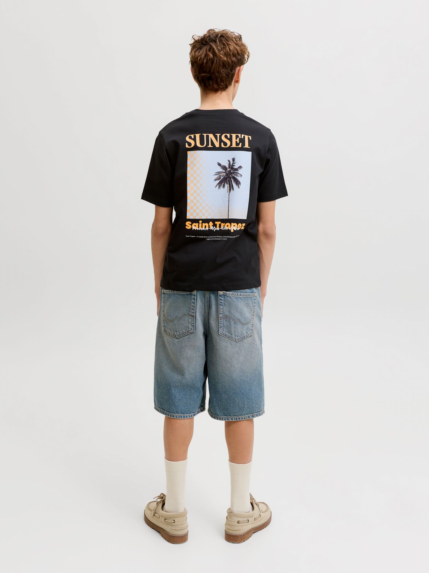 Jack & Jones JJCITY PHOTOPRINT TEE SS CREW NECK Black 2900166757023
