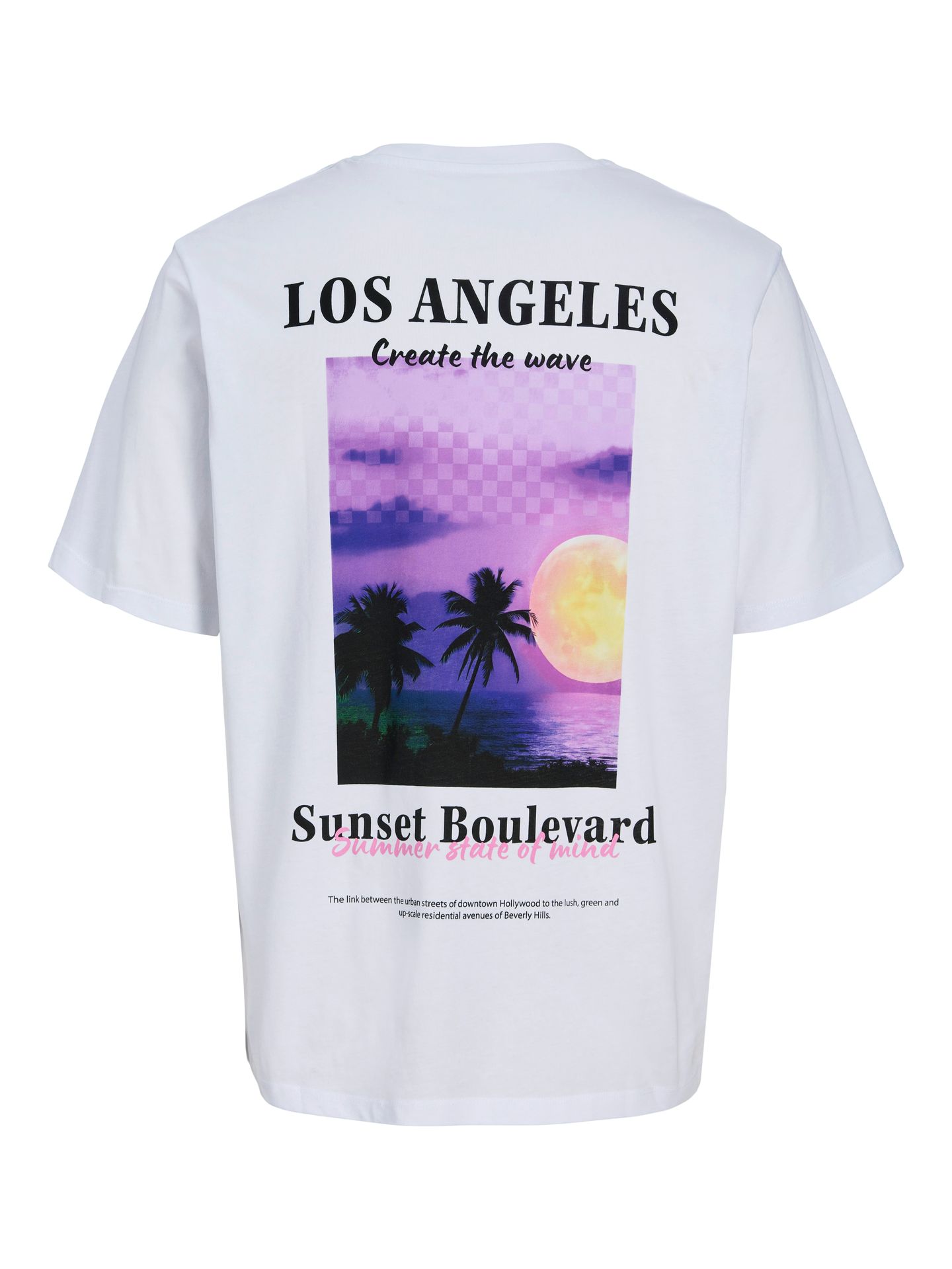 Jack & Jones JJCITY PHOTOPRINT TEE SS CREW NECK Bright White 2900166758013