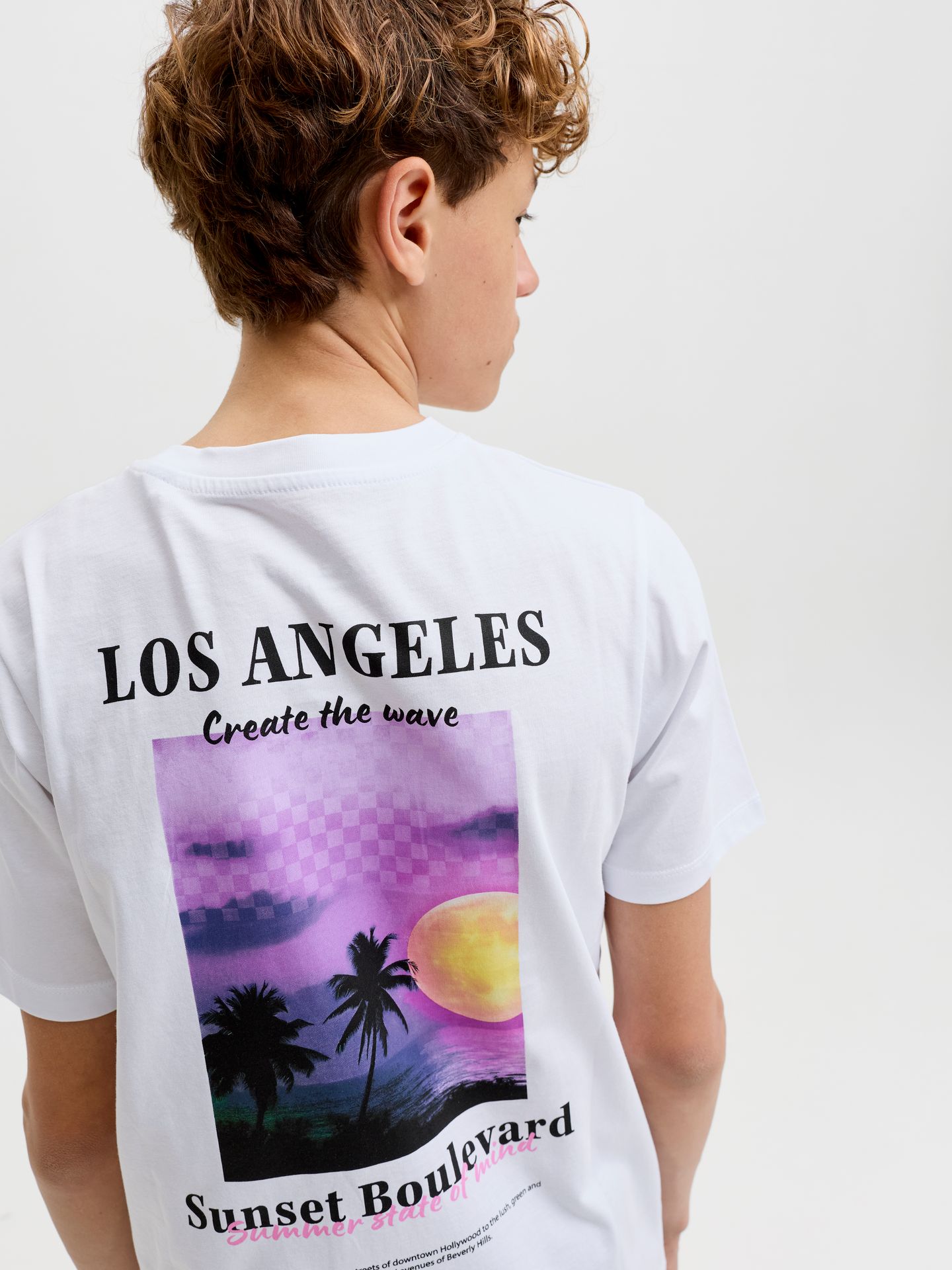 Jack & Jones JJCITY PHOTOPRINT TEE SS CREW NECK Bright White 2900166758013