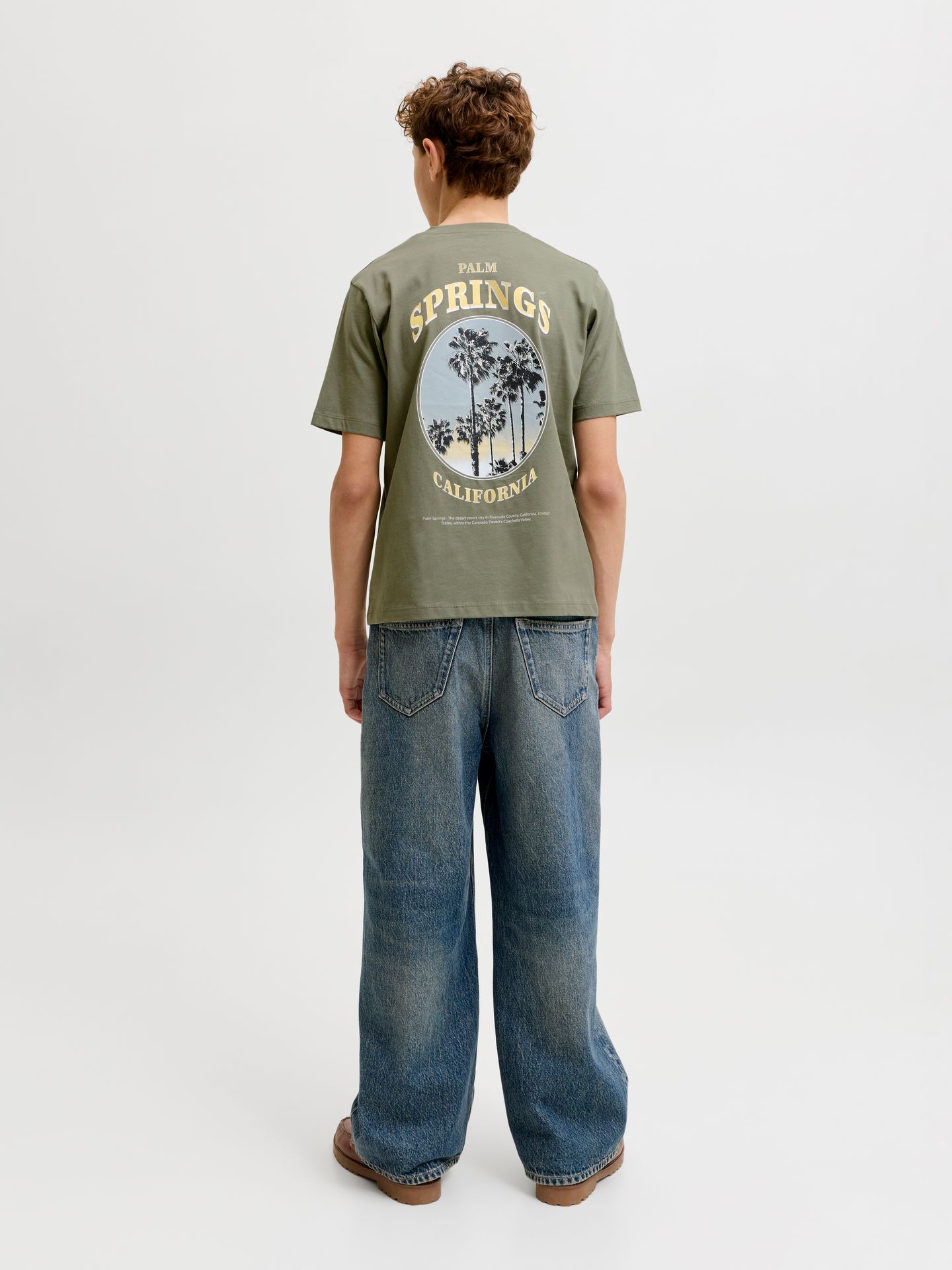Jack & Jones JJCITY PHOTOPRINT TEE SS CREW NECK Vetiver 2900166759027