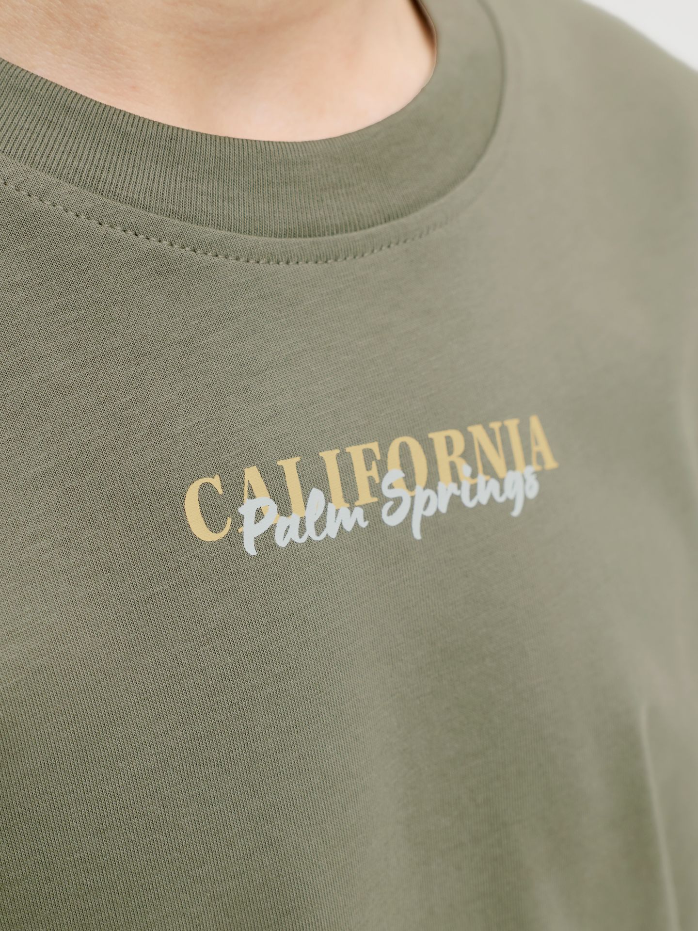 Jack & Jones JJCITY PHOTOPRINT TEE SS CREW NECK Vetiver 2900166759027