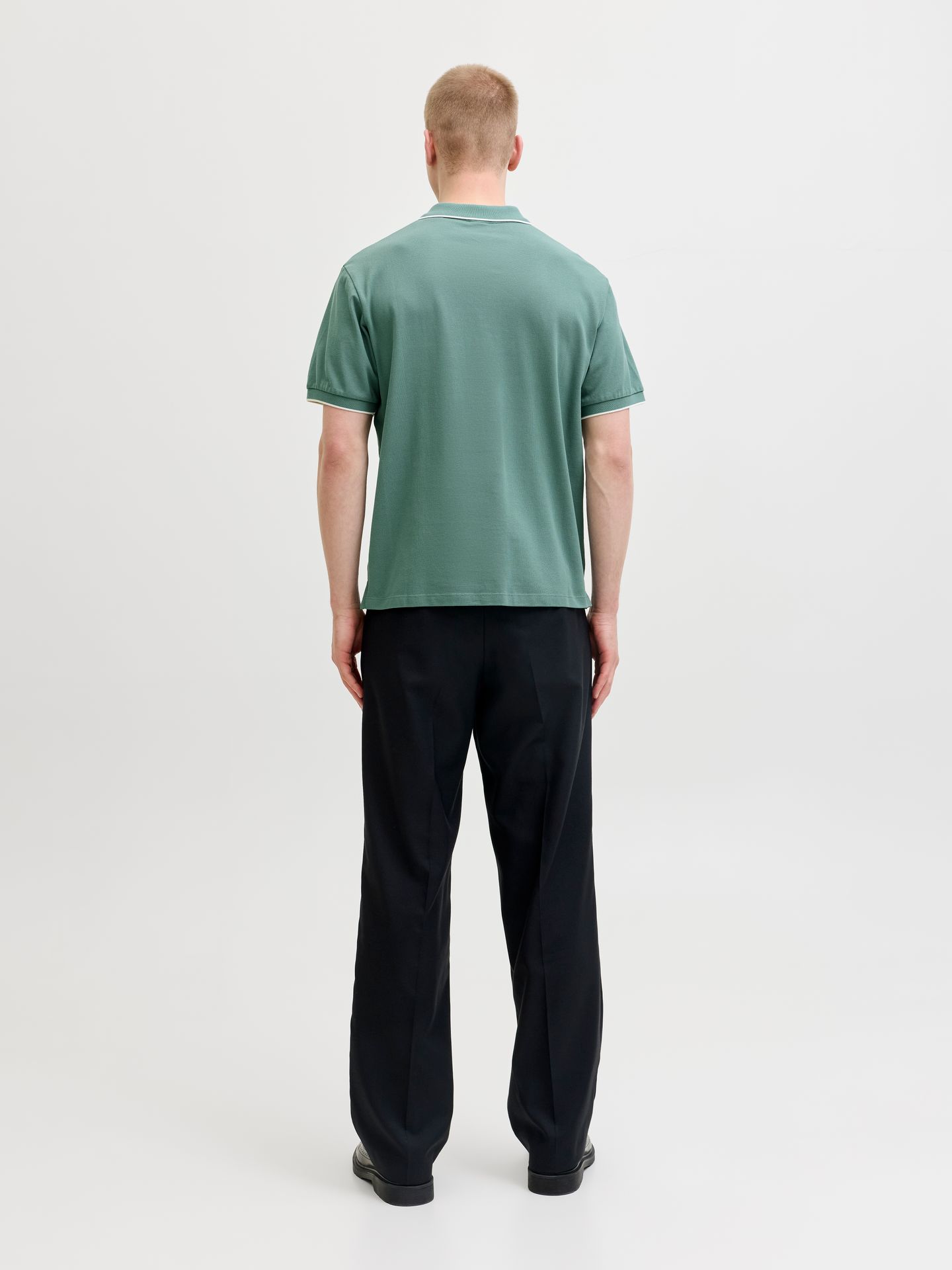 Jack & Jones JPRBLAWESTON SS POLO Sagebrush Green/CONTRAST 2900166761013