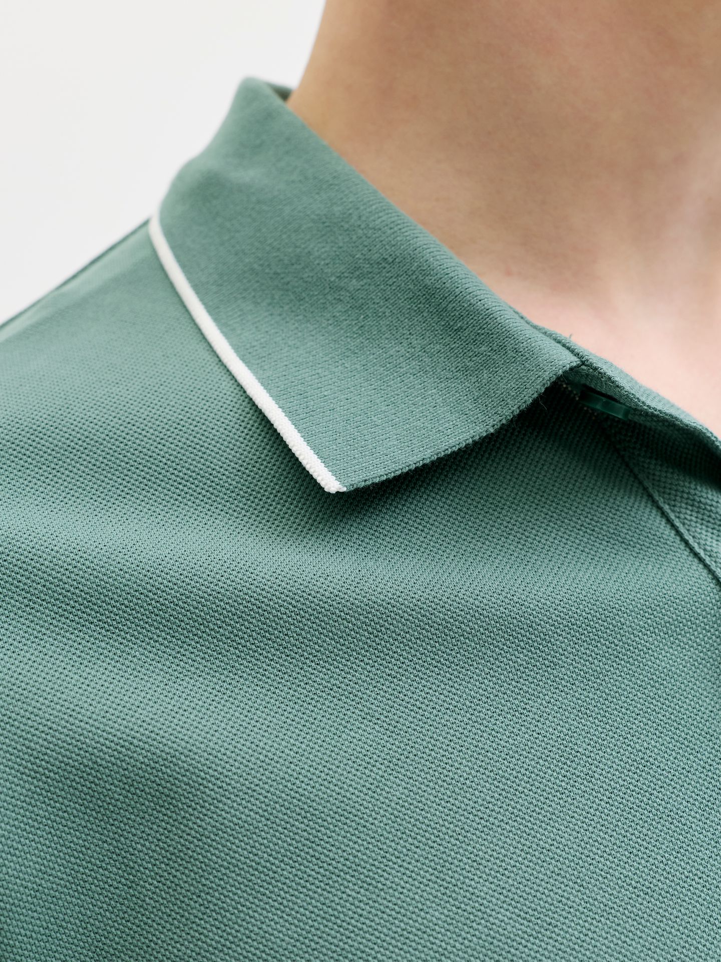 Jack & Jones JPRBLAWESTON SS POLO Sagebrush Green/CONTRAST 2900166761013