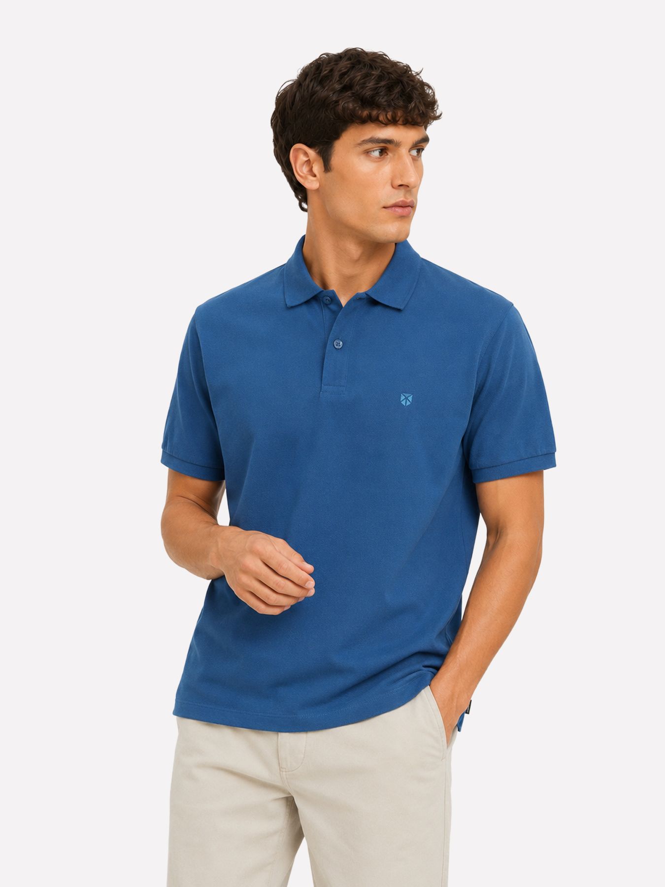 Jack & Jones JPRBLAWESTON SS POLO Déja Vu Blue/SOLID 00118567-EKA26011400003525
