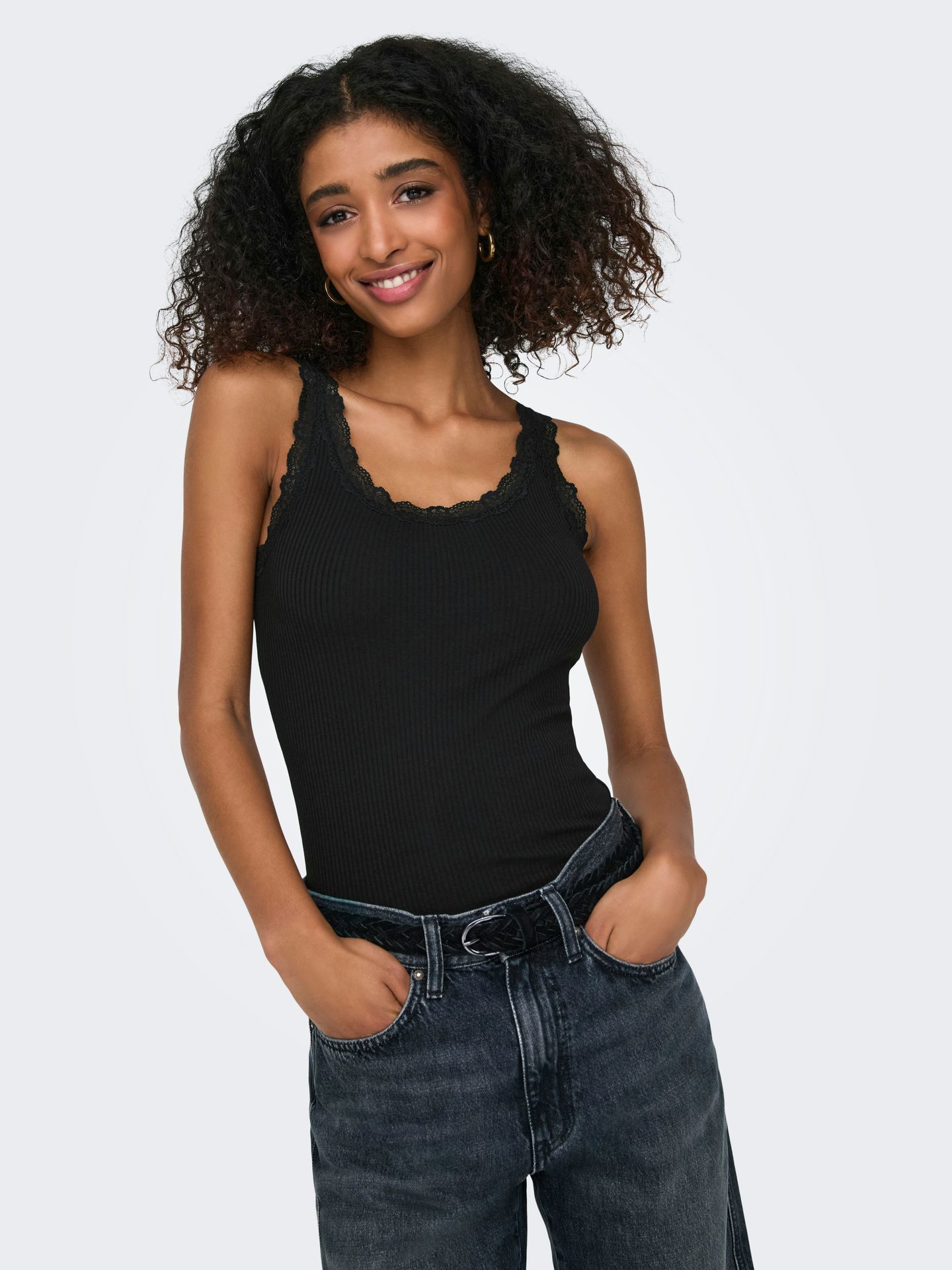 Only ONLSARA SHARAI TANK TOP JRS NOOS Black 2900167986057
