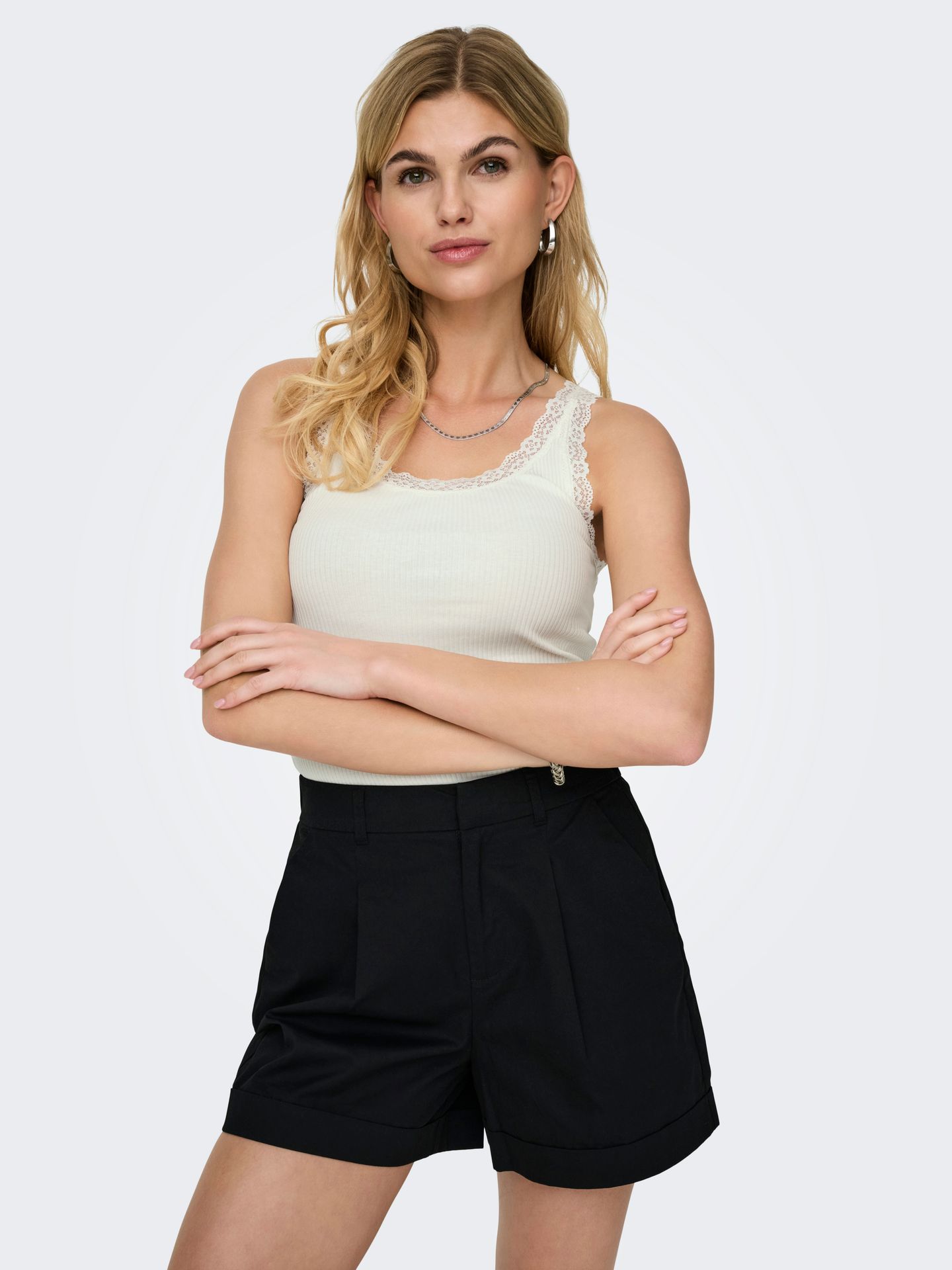 Only ONLSARA SHARAI TANK TOP JRS NOOS Cloud Dancer 2900167985043