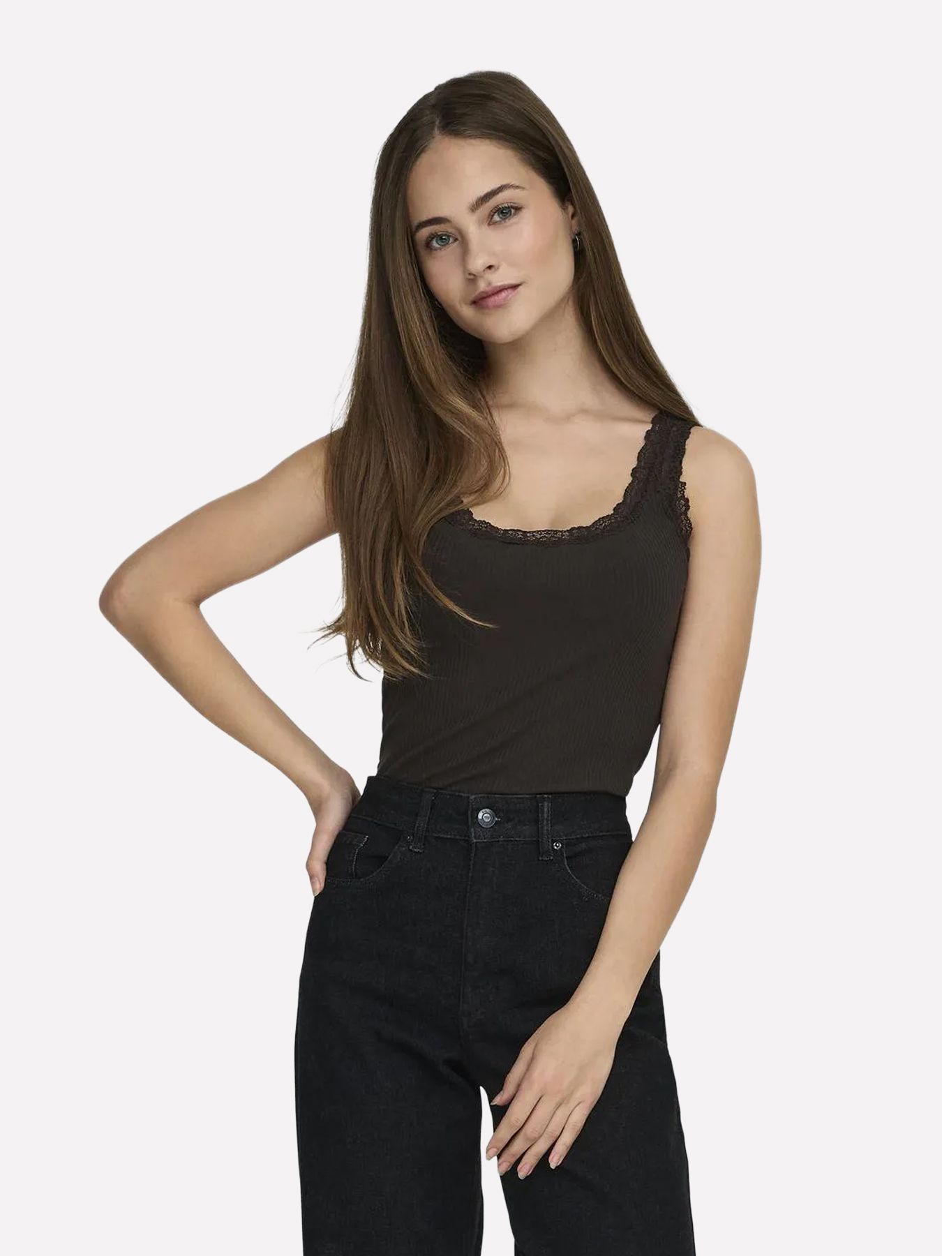 Only ONLSARA SHARAI TANK TOP JRS NOOS Chocolate Torte 00118571-EKA26011400003114
