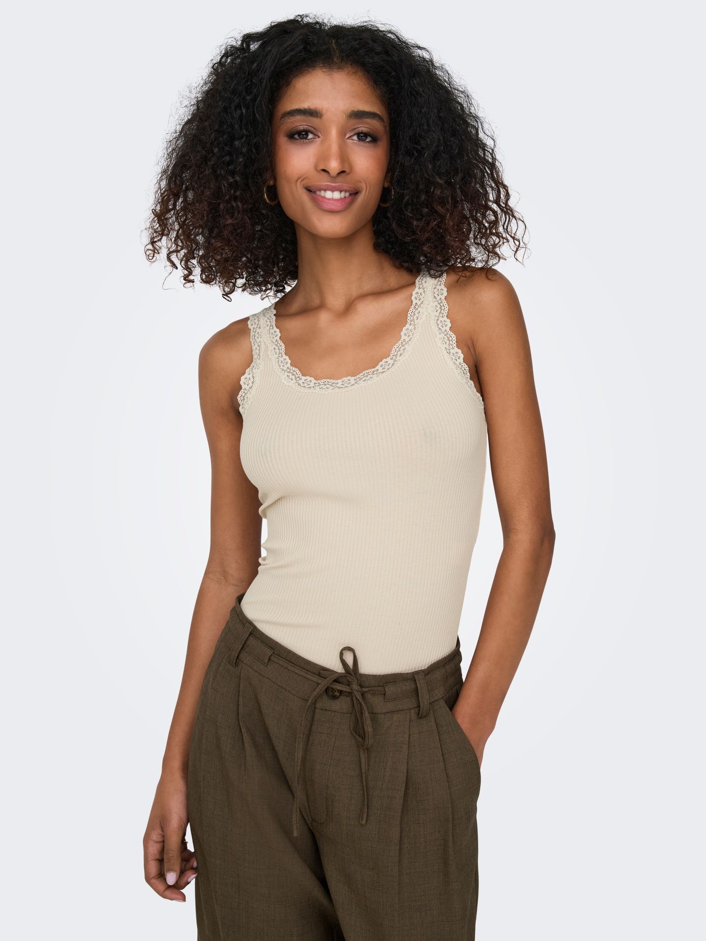 Only ONLSARA SHARAI TANK TOP JRS NOOS Peyote 00118571-EKA26011400003532