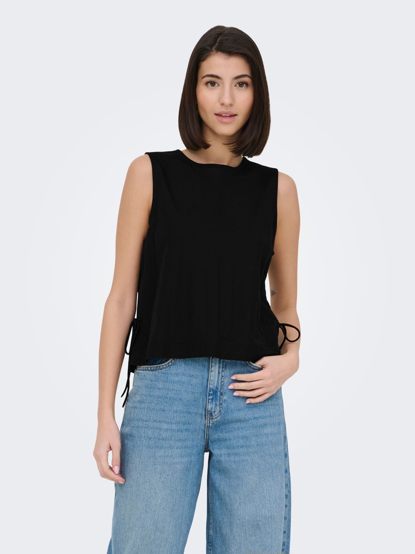 JDY JDYLESLIE S/L BOW TOP JRS NOOS Black 00118573-EKA26011400000004
