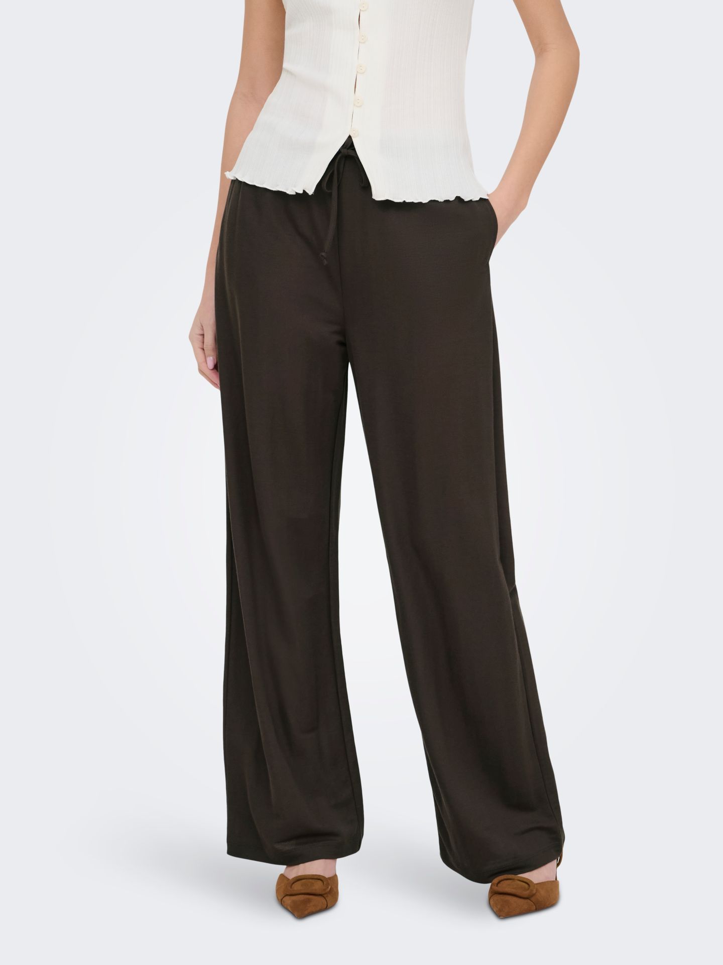 JDY JDYLESLIE PANT JRS NOOS Chocolate Brown 00118574-EKA26011400003507