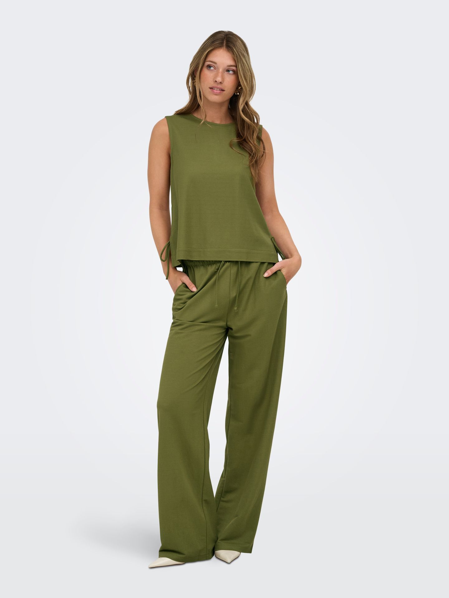 JDY JDYLESLIE PANT JRS NOOS Peat Moss 2900166786047