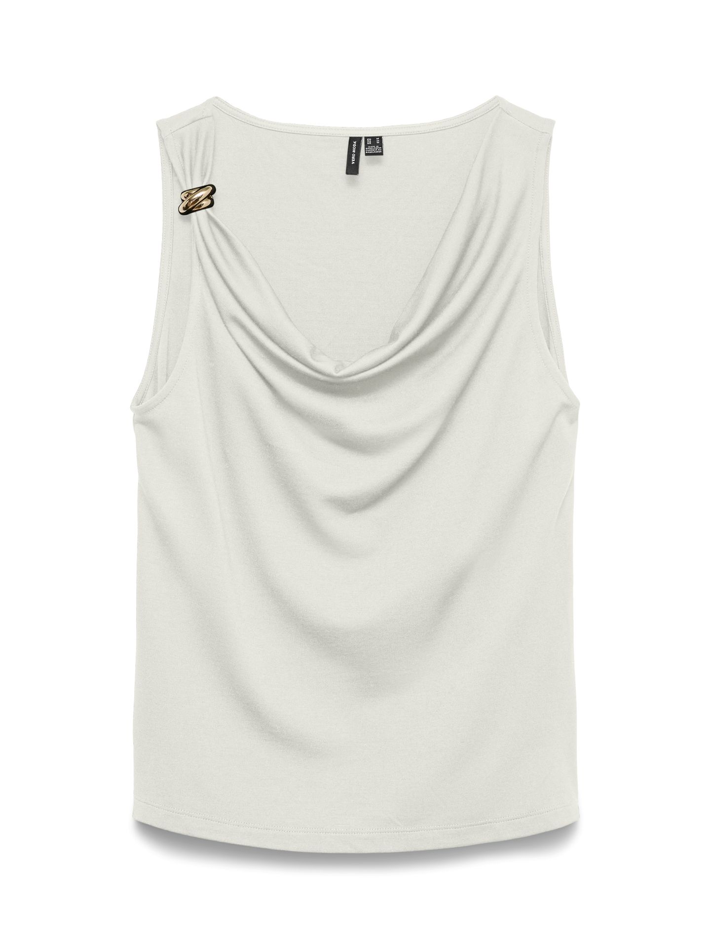 Vero Moda VMCARLY SL BUCKLE TOP JRS Snow White 00118576-EKA26011400000350