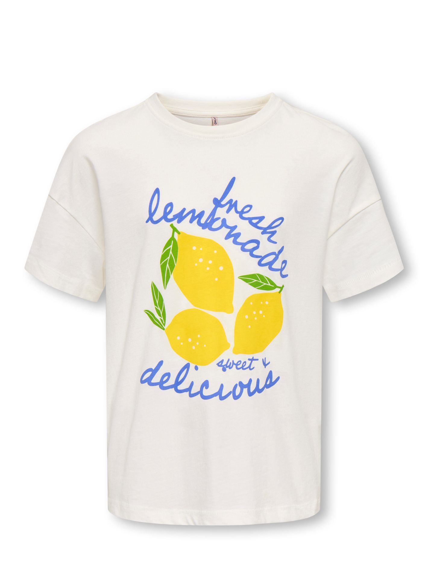 Only KOGLIMONE LIFE S/S RLX PRINT TOP JR Cloud Dancer/Pomegranate 00118577-EKA26011400000362