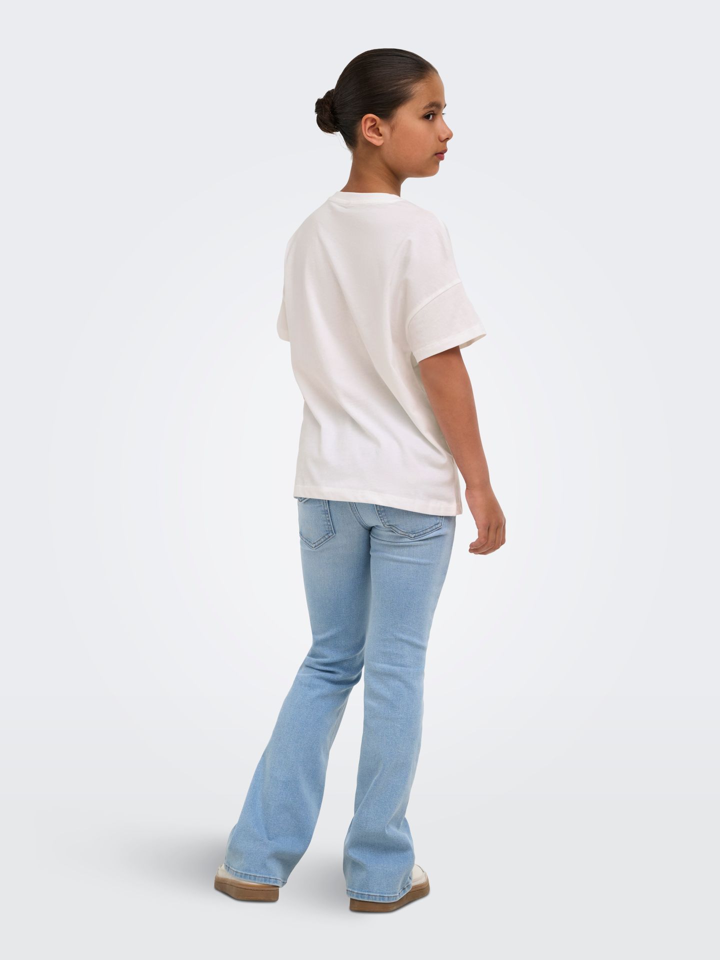 Kids Only KOGLIMONE LIFE S/S RLX PRINT TOP JR Cloud Dancer/Pomegranate 2900166792017